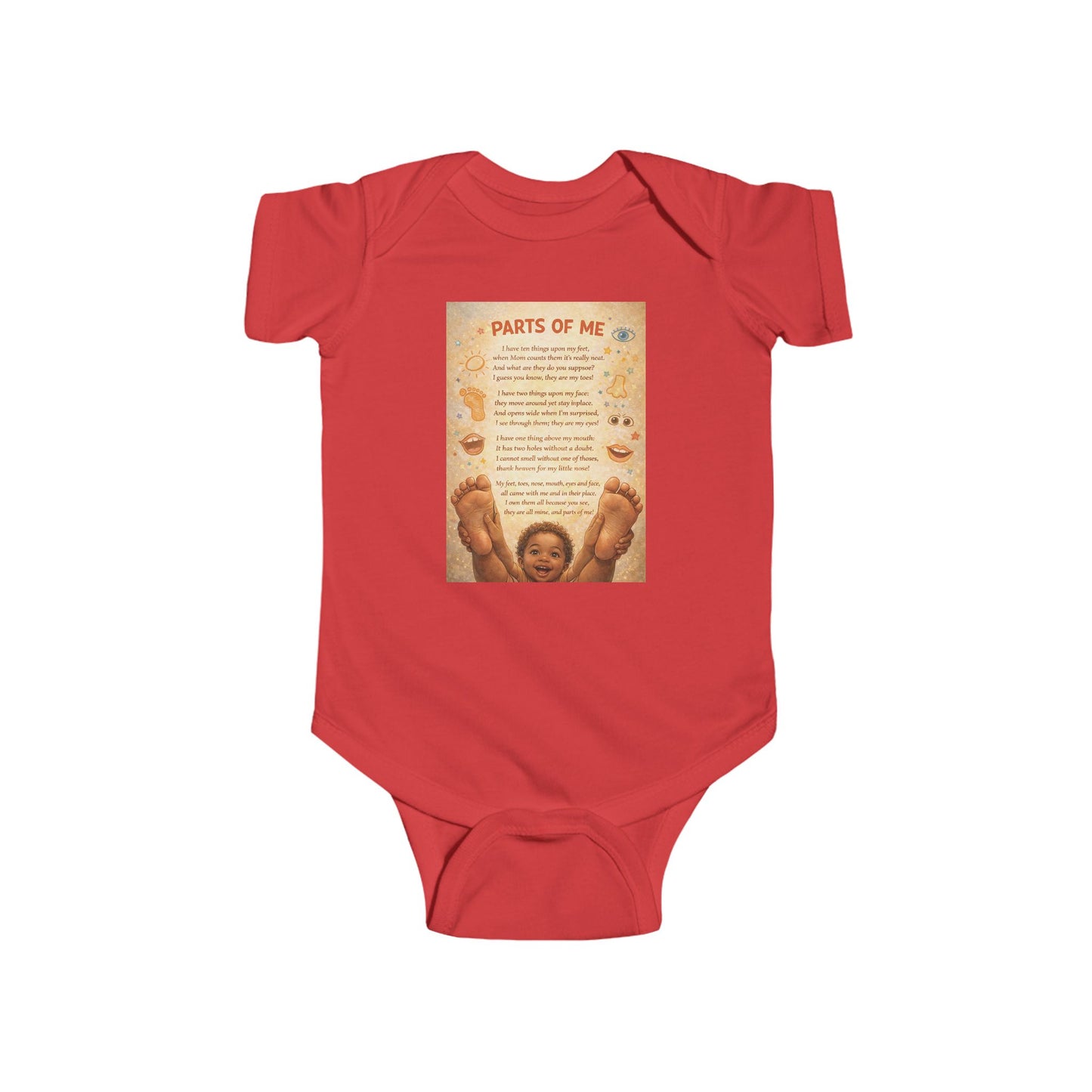 Infant Fine Jersey Bodysuit - Parts of Me