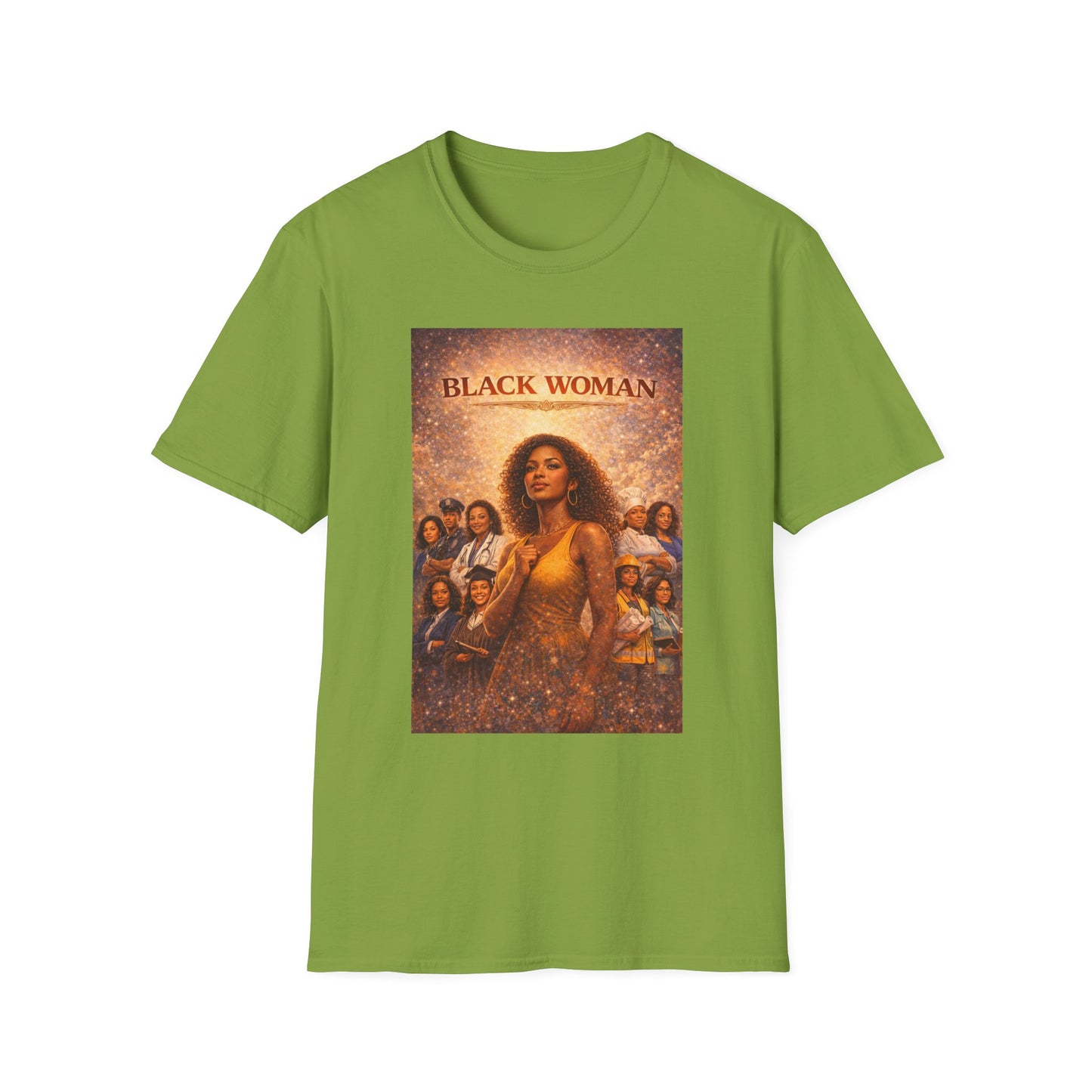 Black Woman - Unisex Softstyle T-Shirt