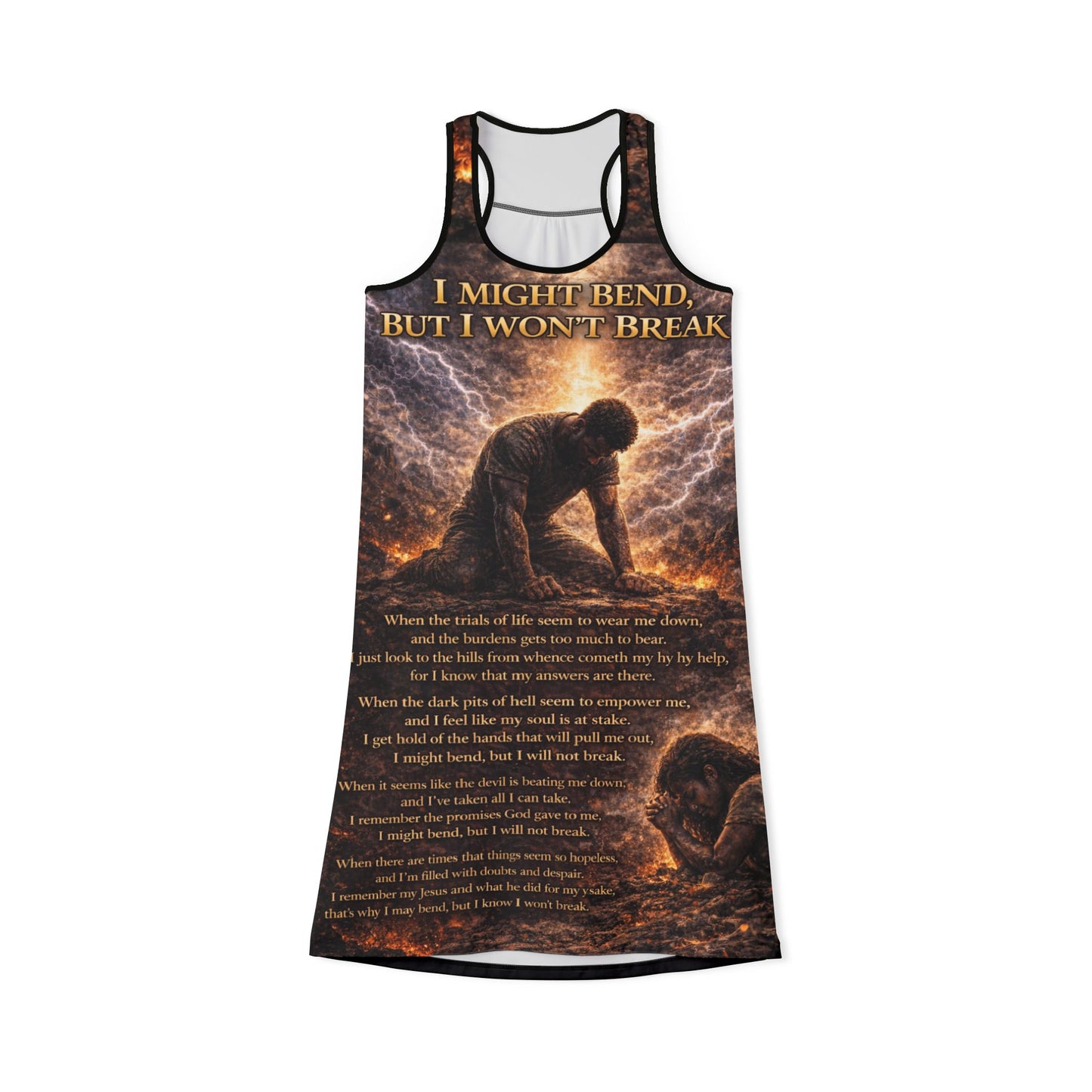 I Might Bend, I Won't Break Women's Racerback Dress