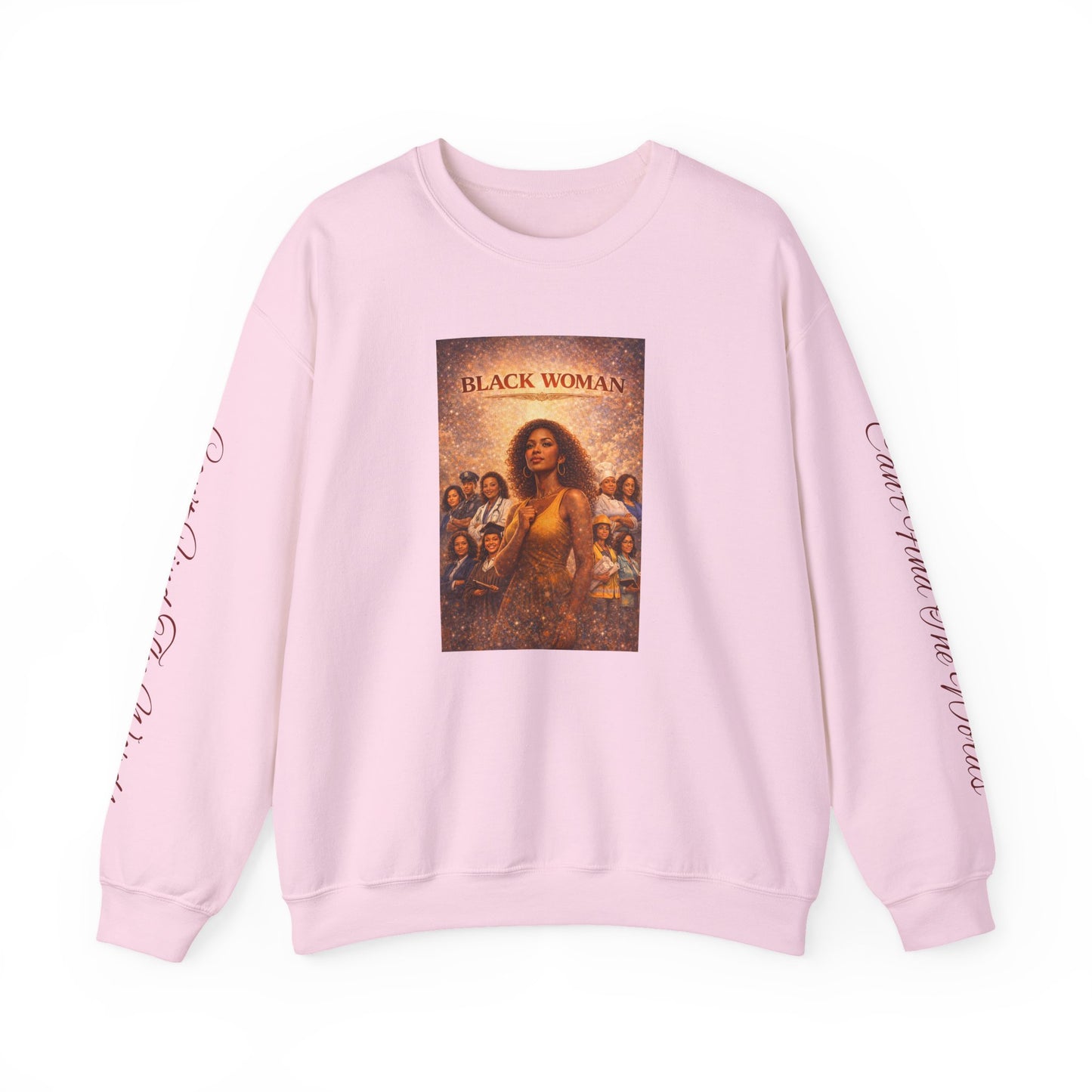 Black Woman - Unisex Heavy Blend™ Crewneck Sweatshirt