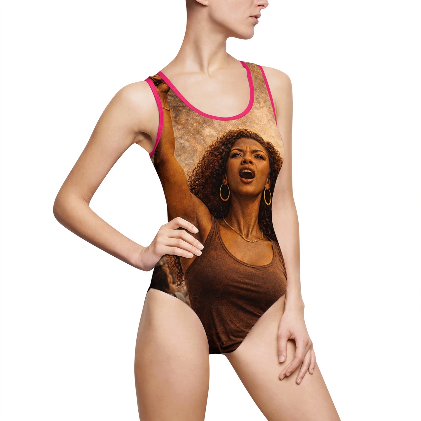 Black Woman Women's Classic One-Piece Swimsuit