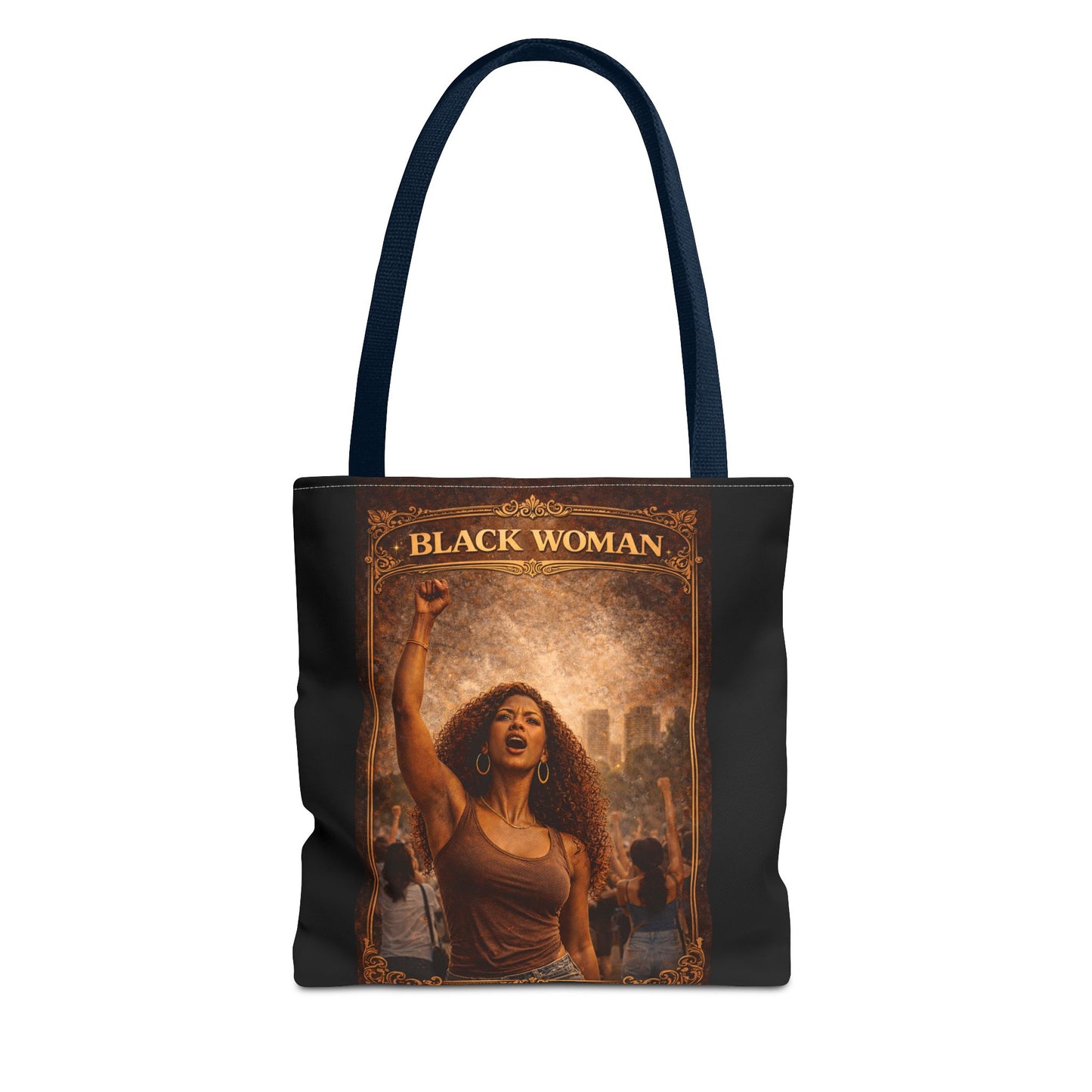 Black Woman Tote Bag