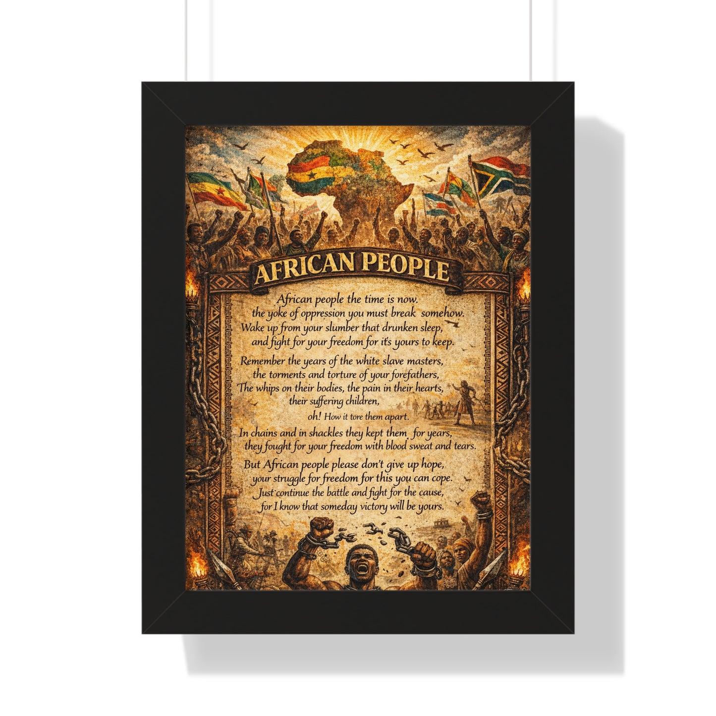 African People 1 Framed Vertical Poster