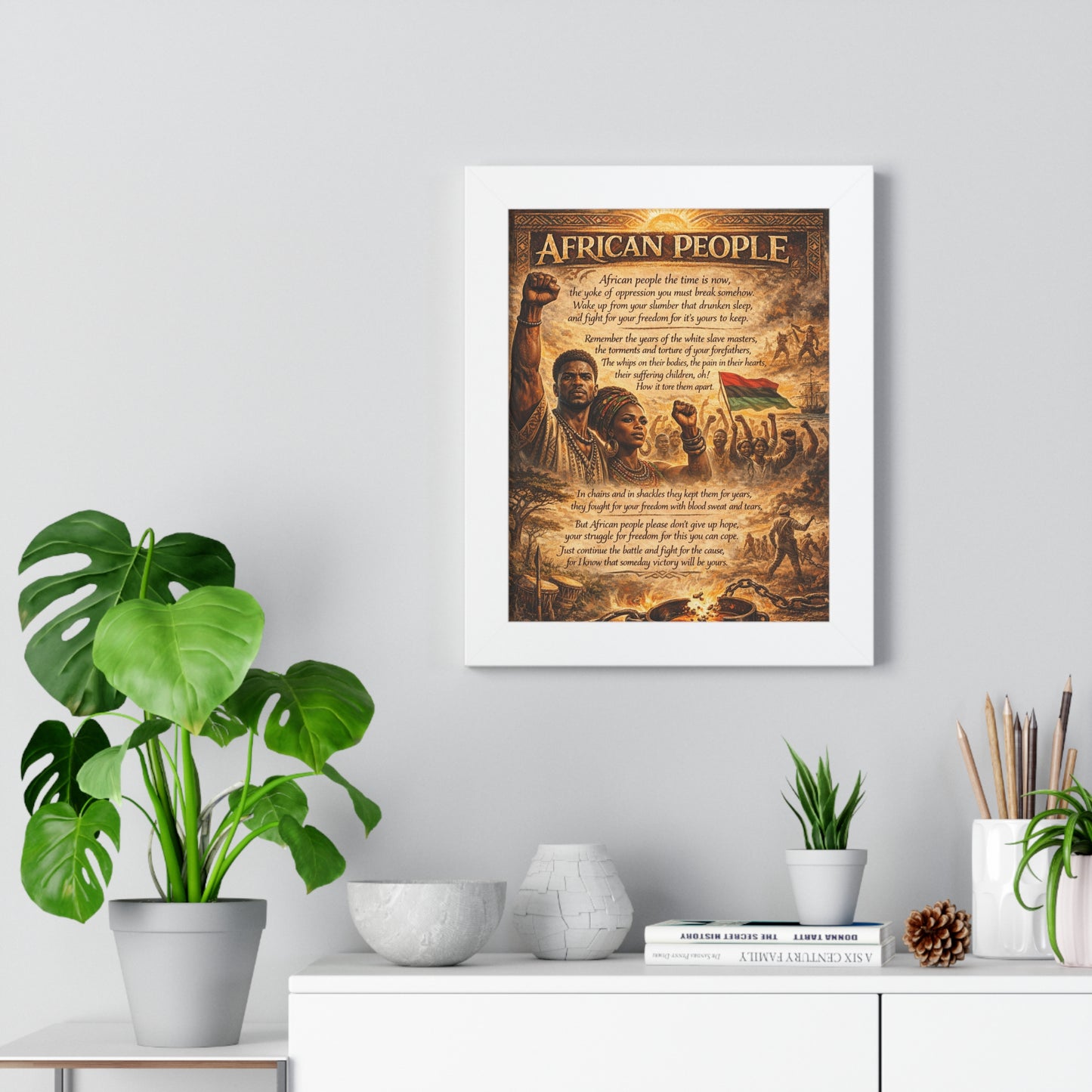 African People 2 Framed Vertical Poster
