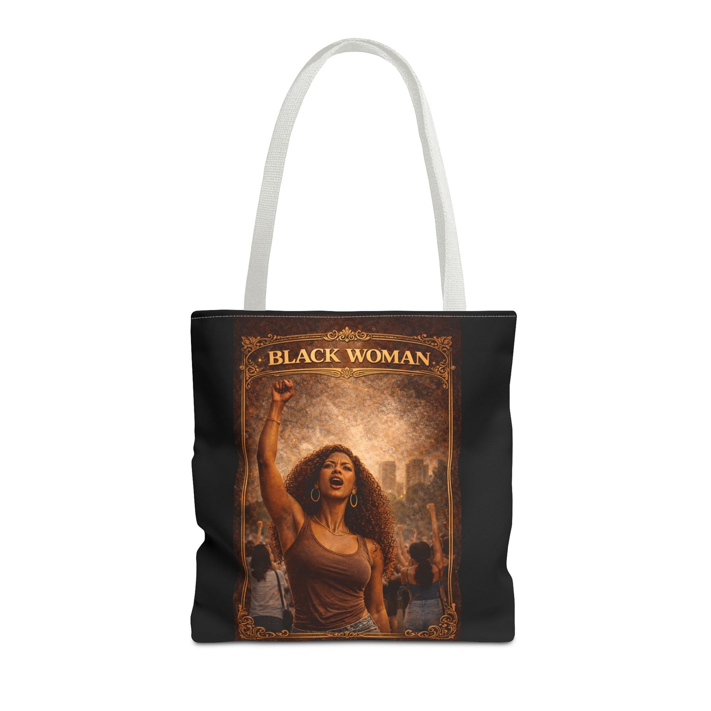 Black Woman Tote Bag