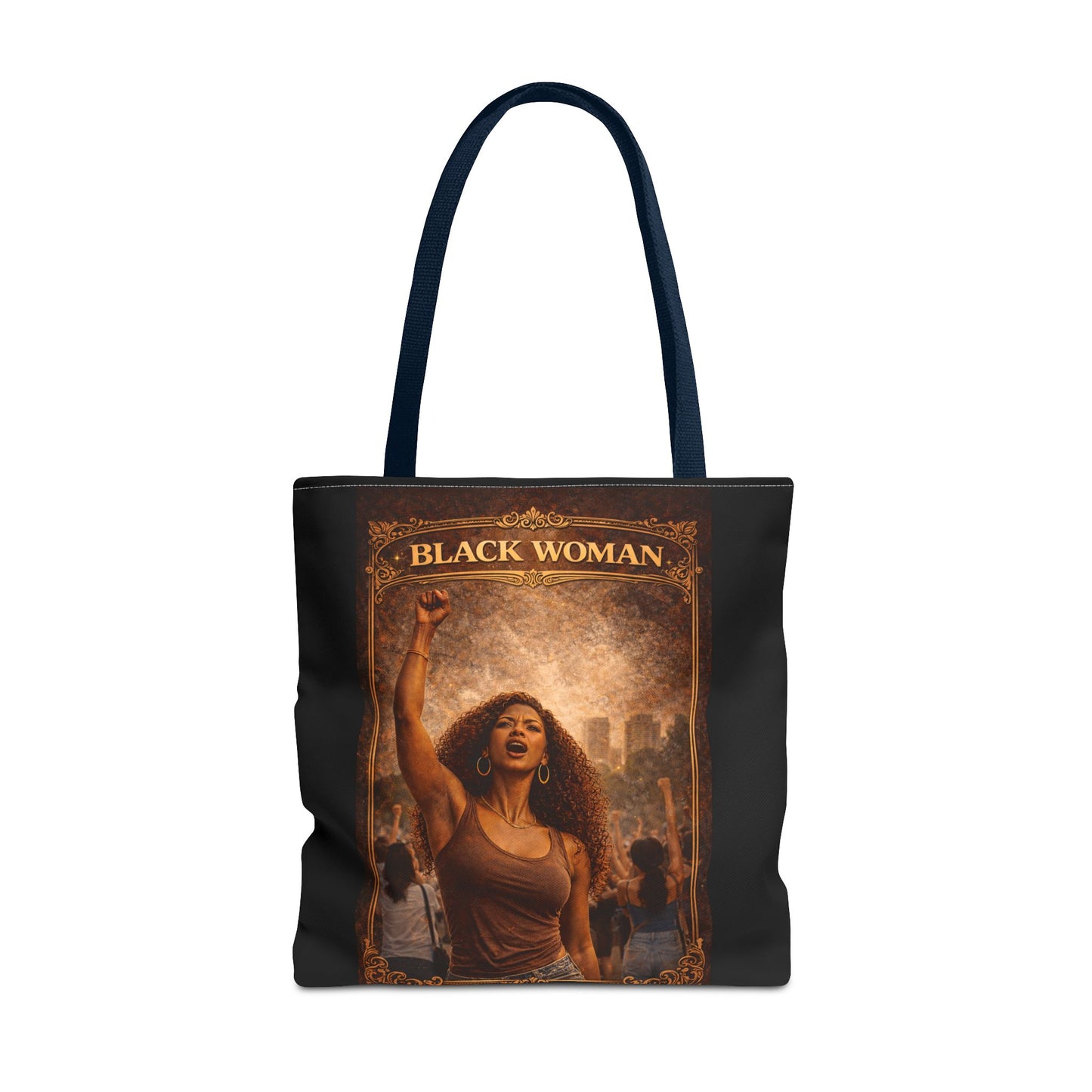 Black Woman Tote Bag
