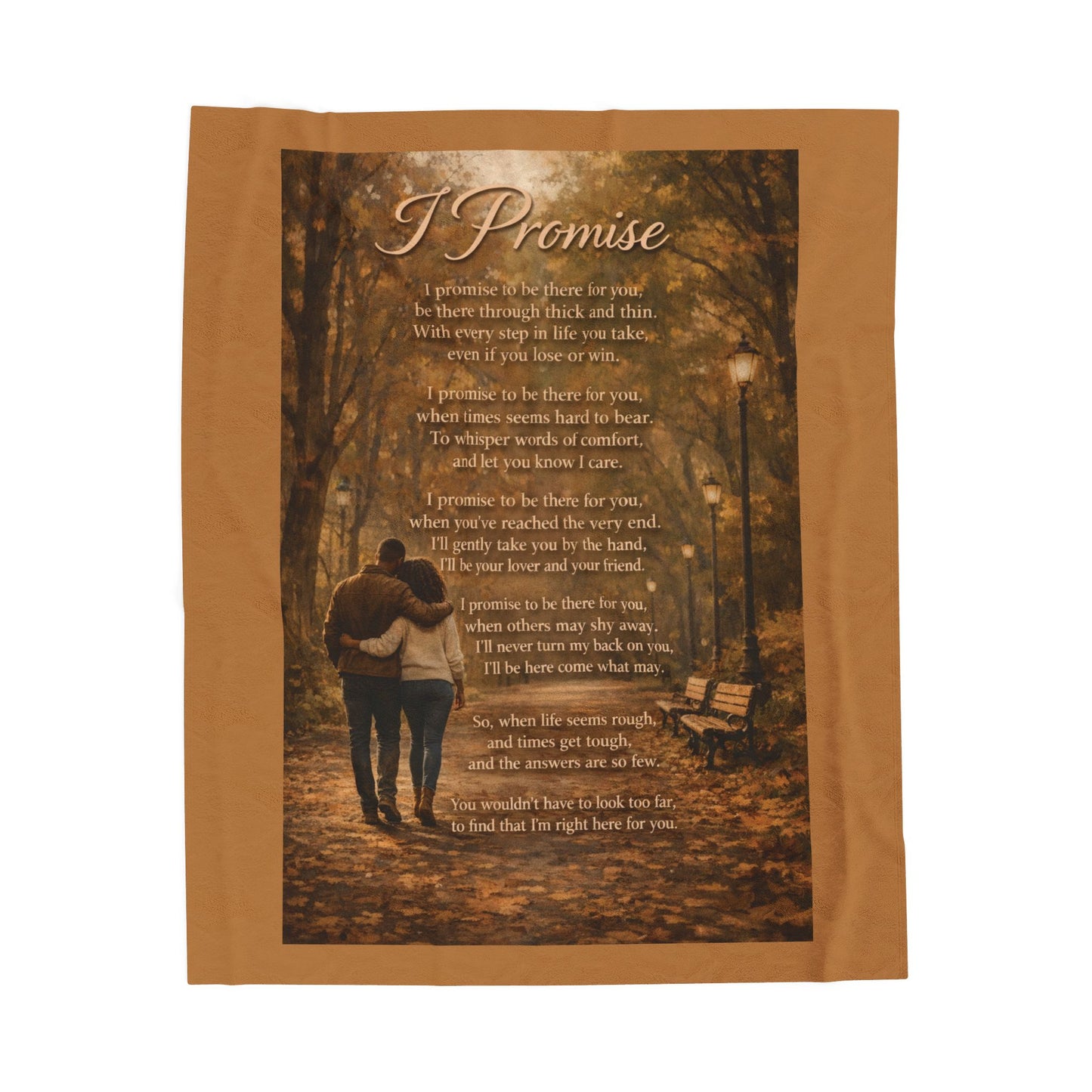 I Promise Velveteen Plush Blanket
