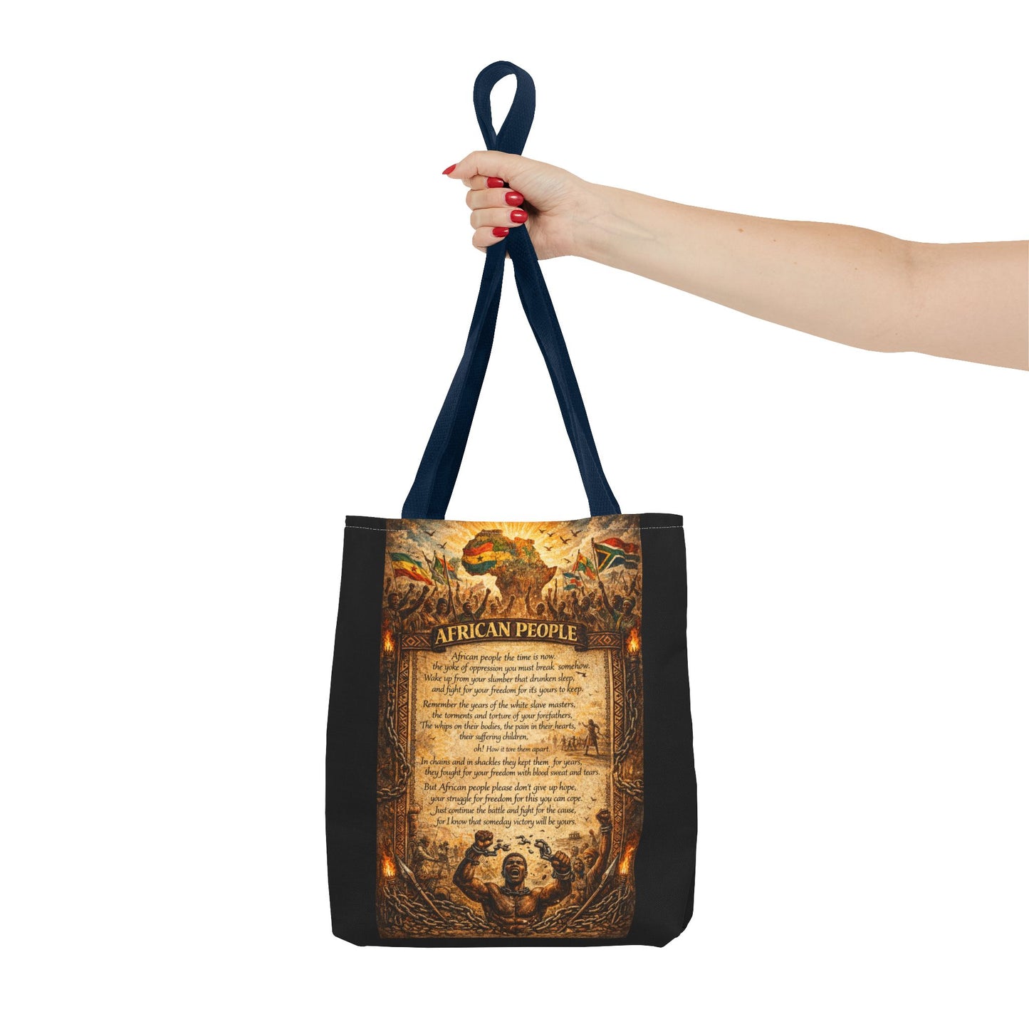 African People Black Tote Bag