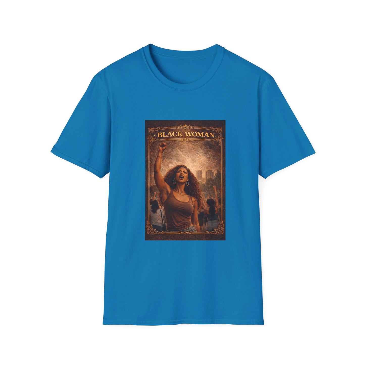 Black Woman - Unisex Softstyle T-Shirt