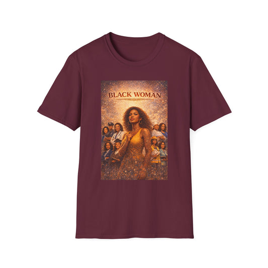 Black Woman - Unisex Softstyle T-Shirt