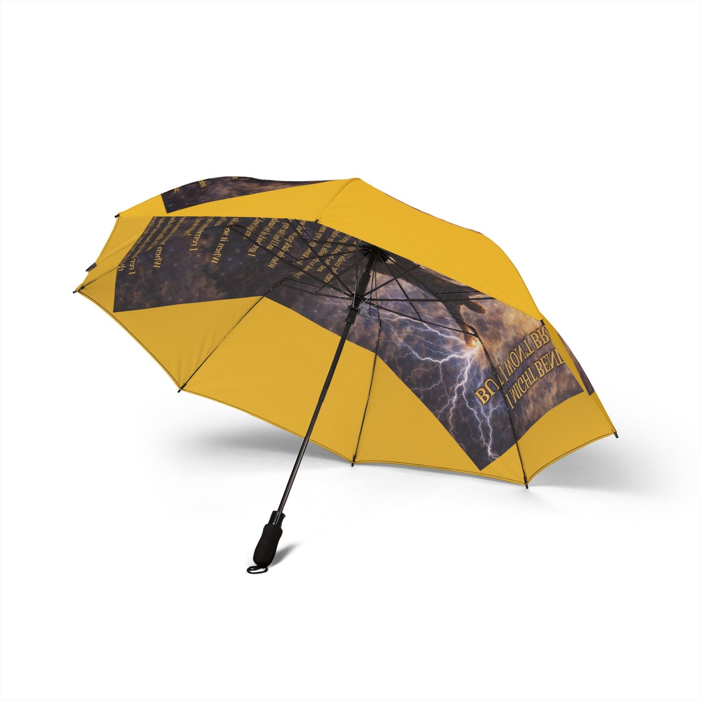 I Might Bend Yellow Semi-Automatic Foldable Umbrella