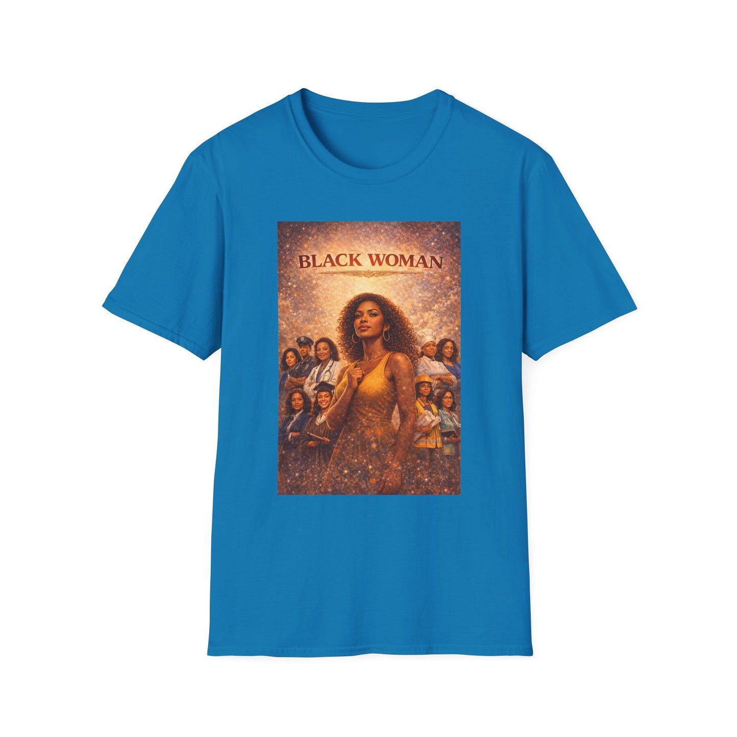 Black Woman - Unisex Softstyle T-Shirt