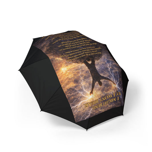 I Might Bend Black Semi-Automatic Foldable Umbrella