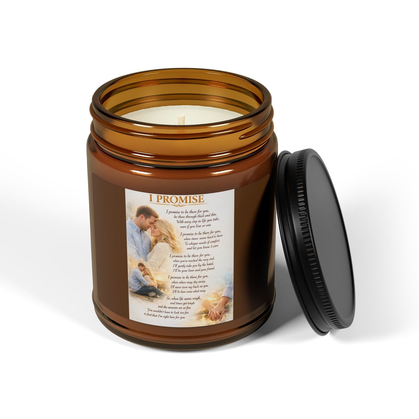 I Promise - Scented Soy Candle (Multi-Size, Amber Jar)