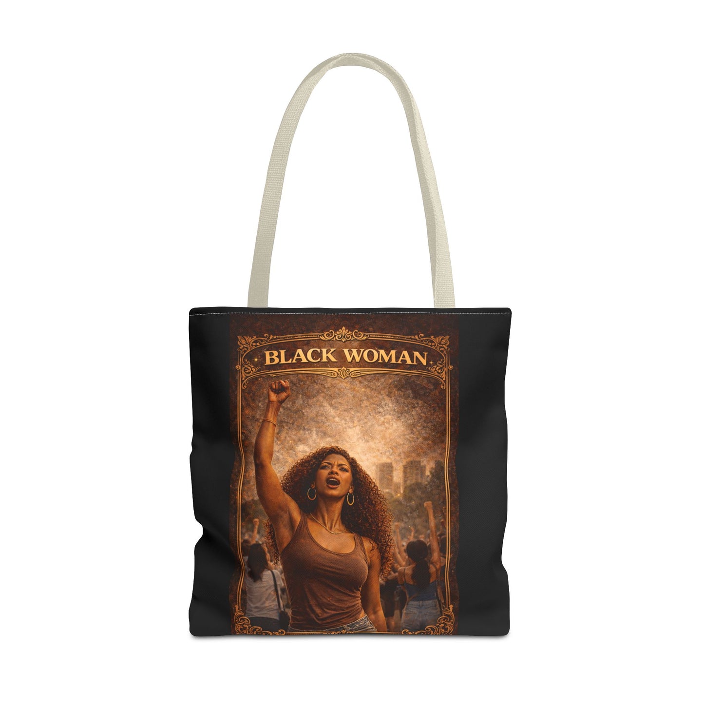 Black Woman Tote Bag