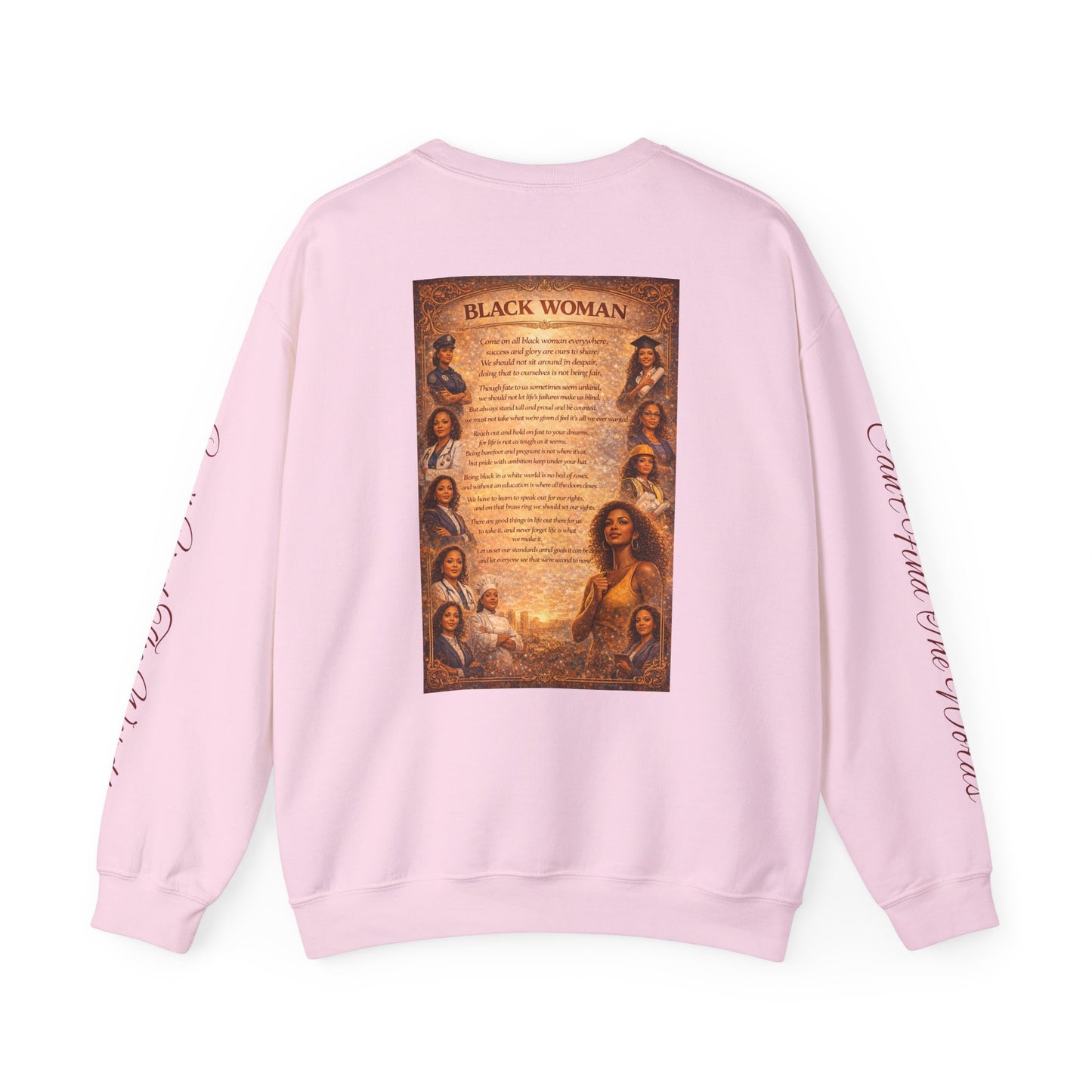 Black Woman - Unisex Heavy Blend™ Crewneck Sweatshirt