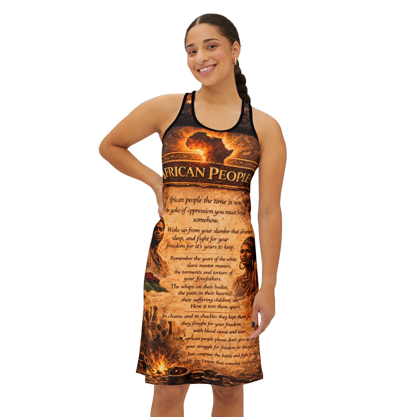 African People Women's Racerback Dress