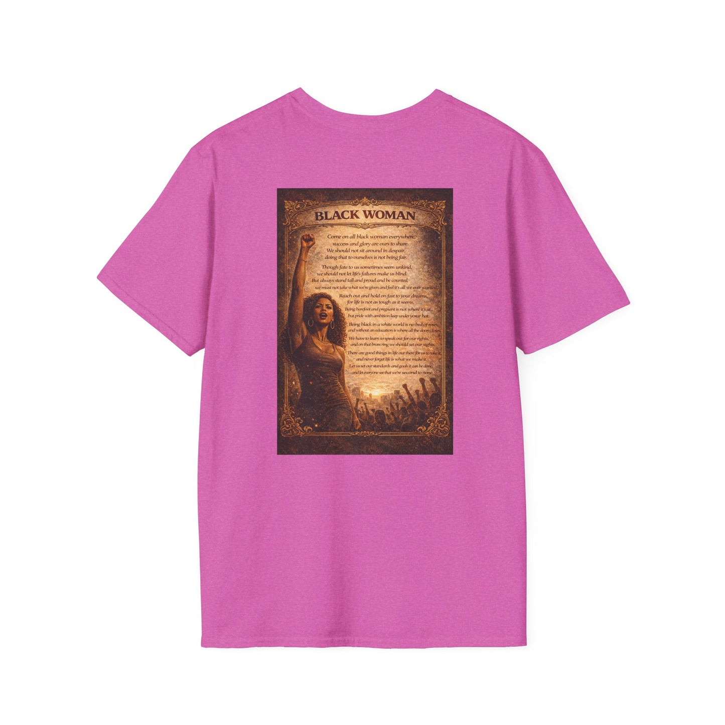 Black Woman - Unisex Softstyle T-Shirt