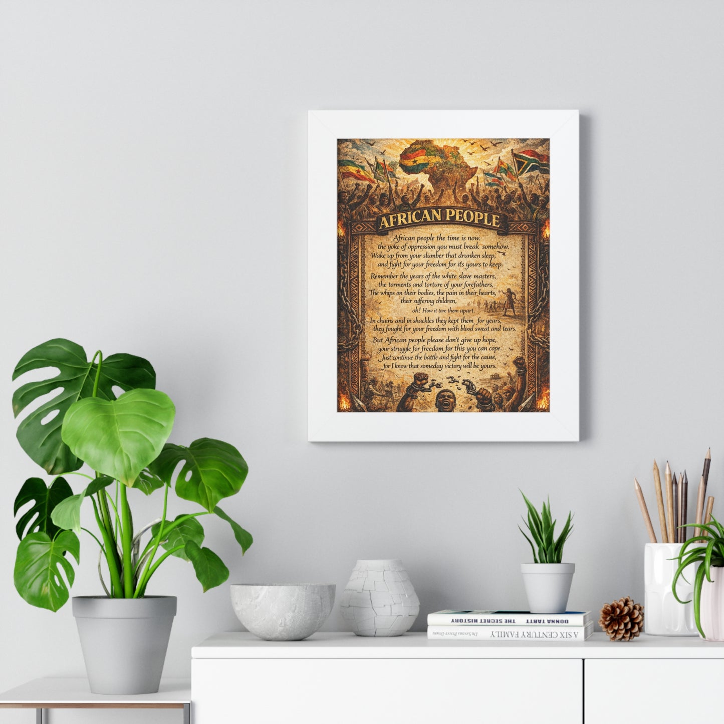African People 1 Framed Vertical Poster