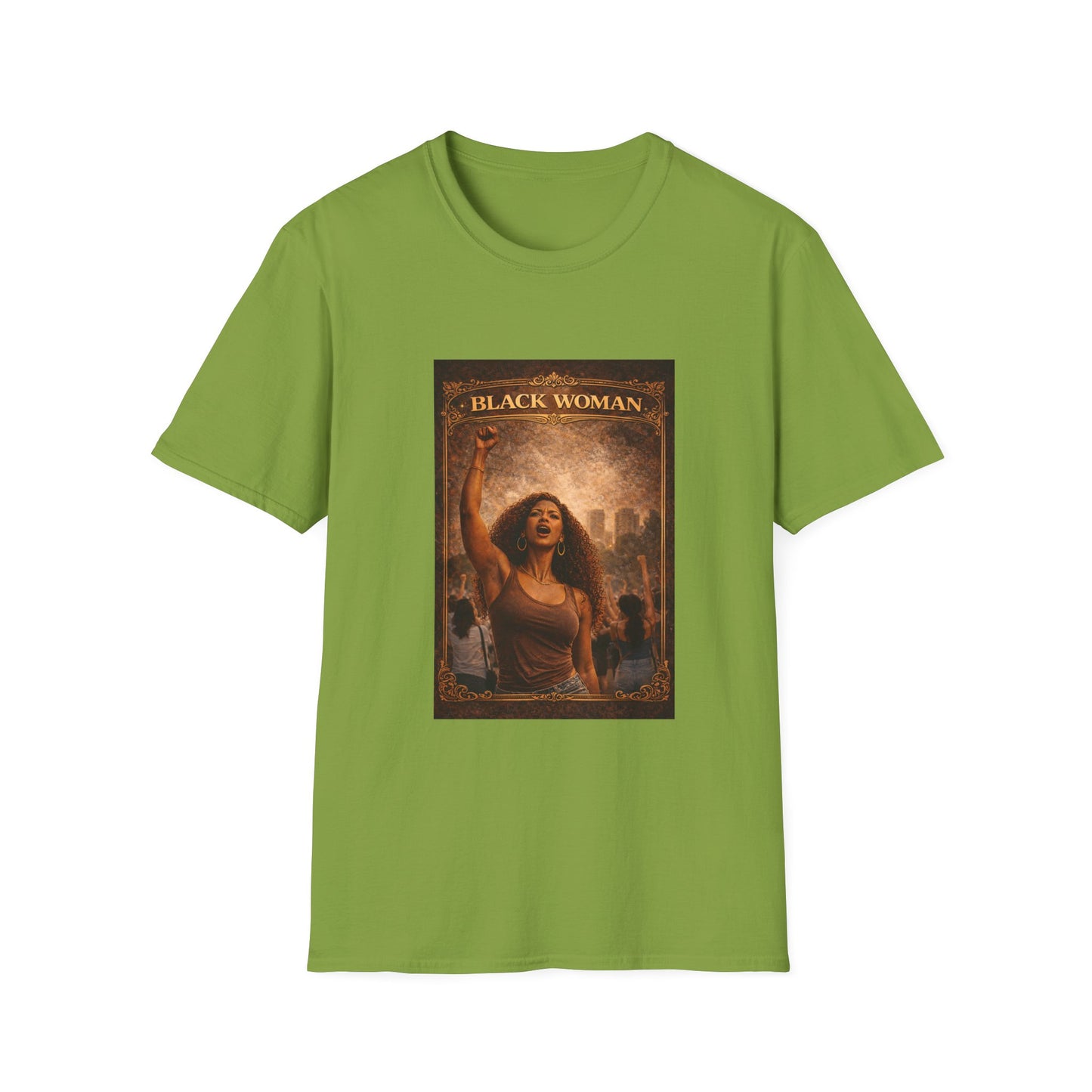 Black Woman - Unisex Softstyle T-Shirt