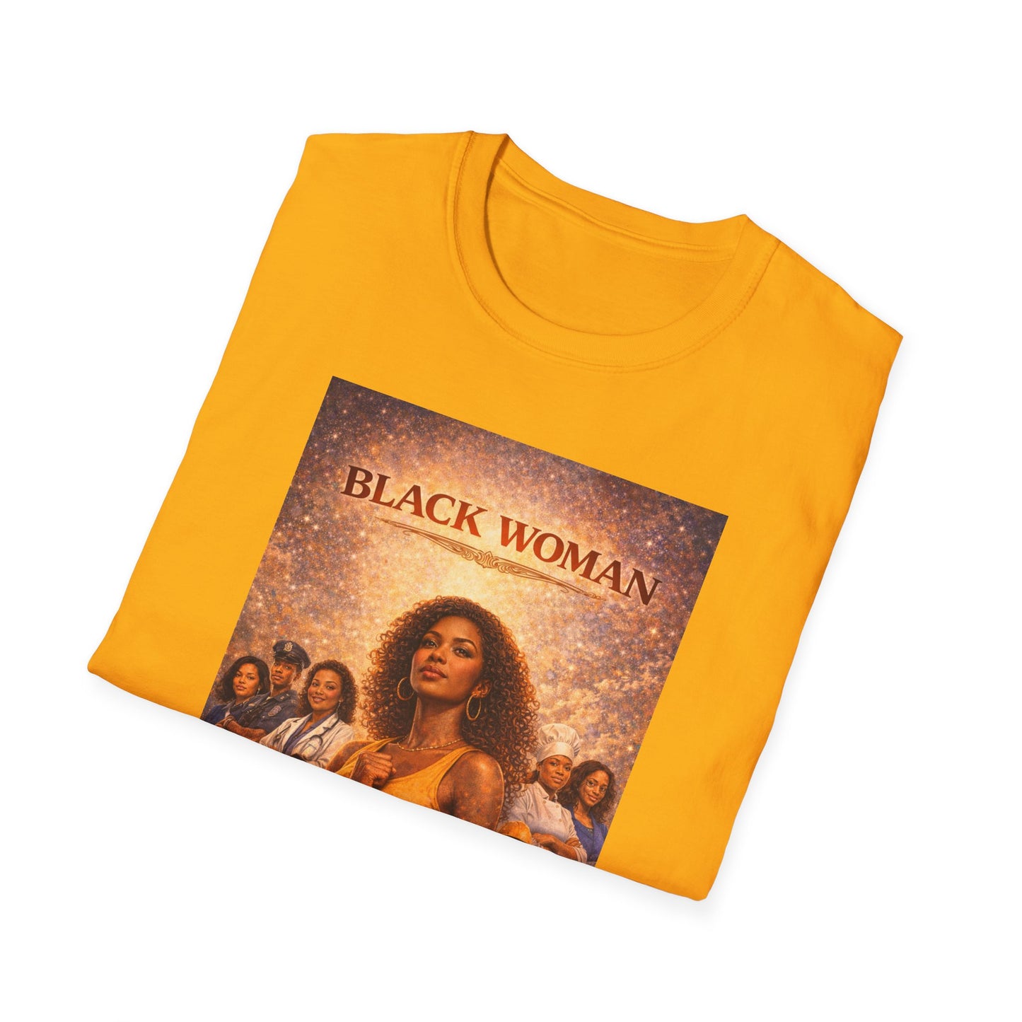 Black Woman - Unisex Softstyle T-Shirt