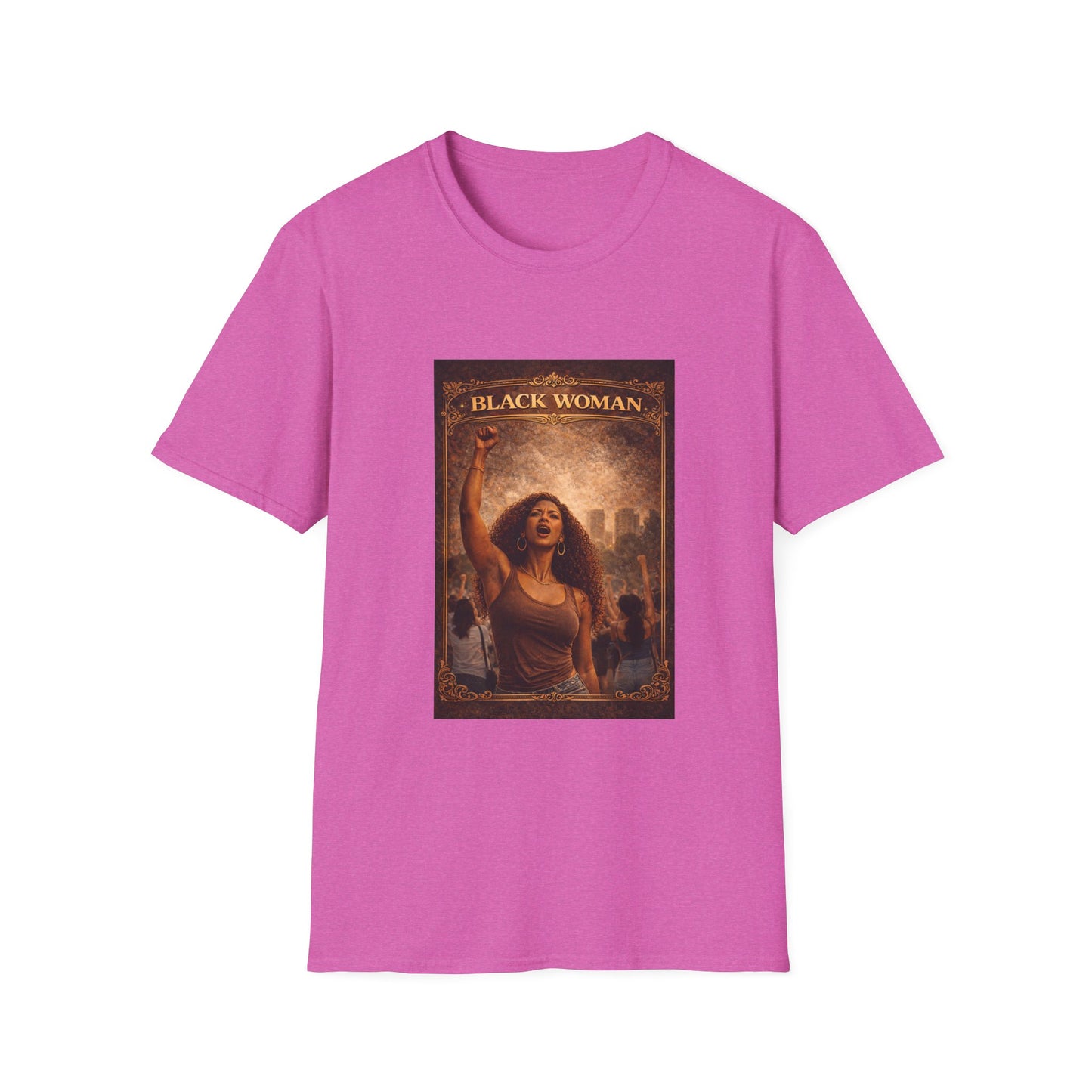 Black Woman - Unisex Softstyle T-Shirt