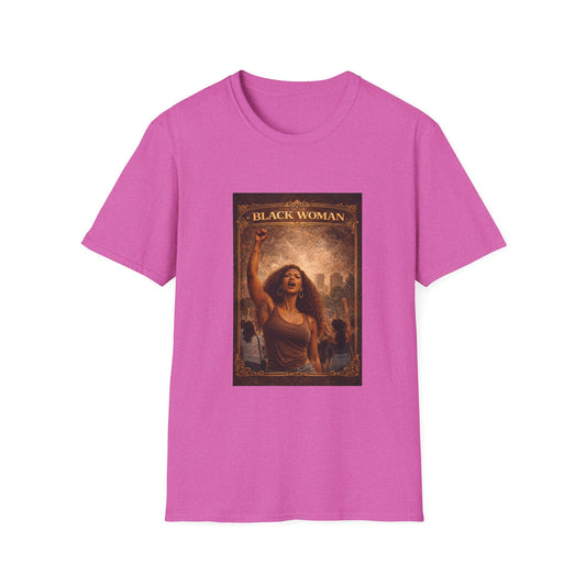Black Woman - Unisex Softstyle T-Shirt
