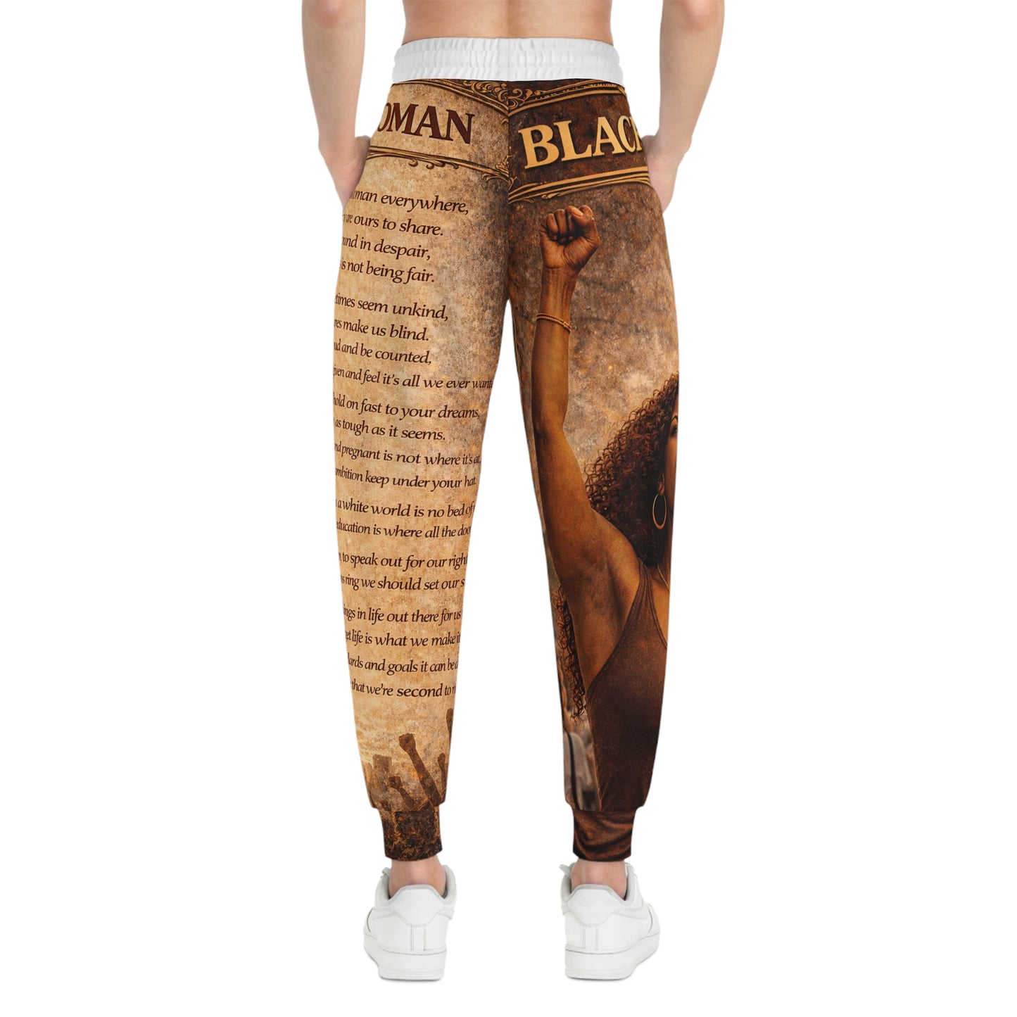Athletic Joggers - Black Woman