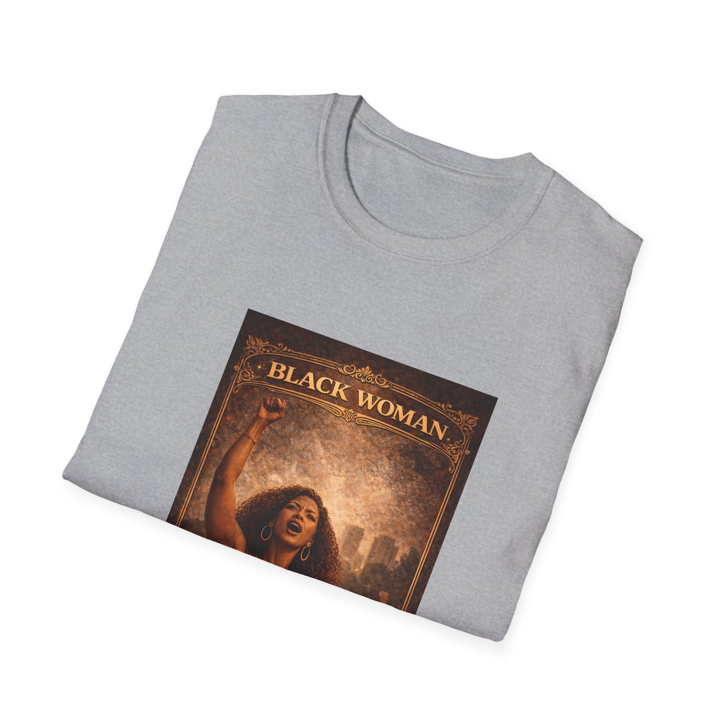 Black Woman - Unisex Softstyle T-Shirt