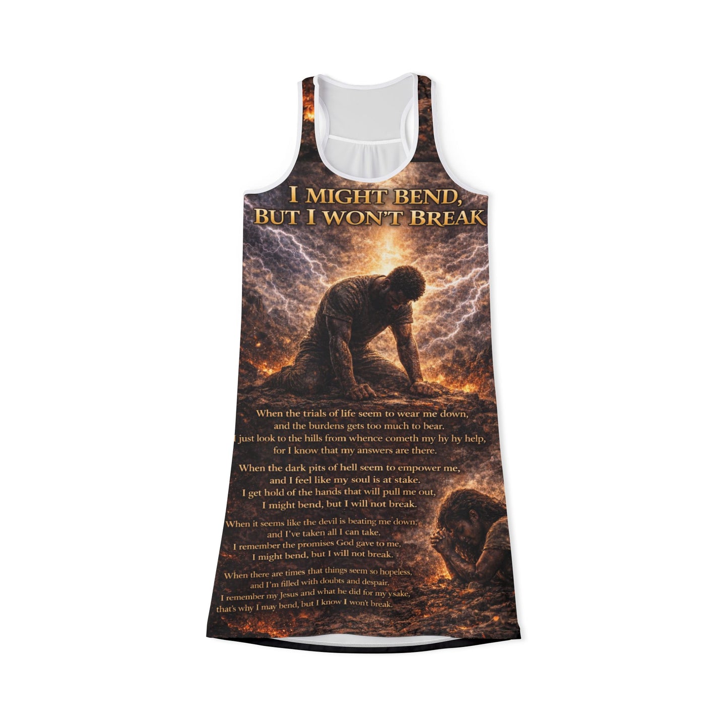 I Might Bend, I Won't Break Women's Racerback Dress