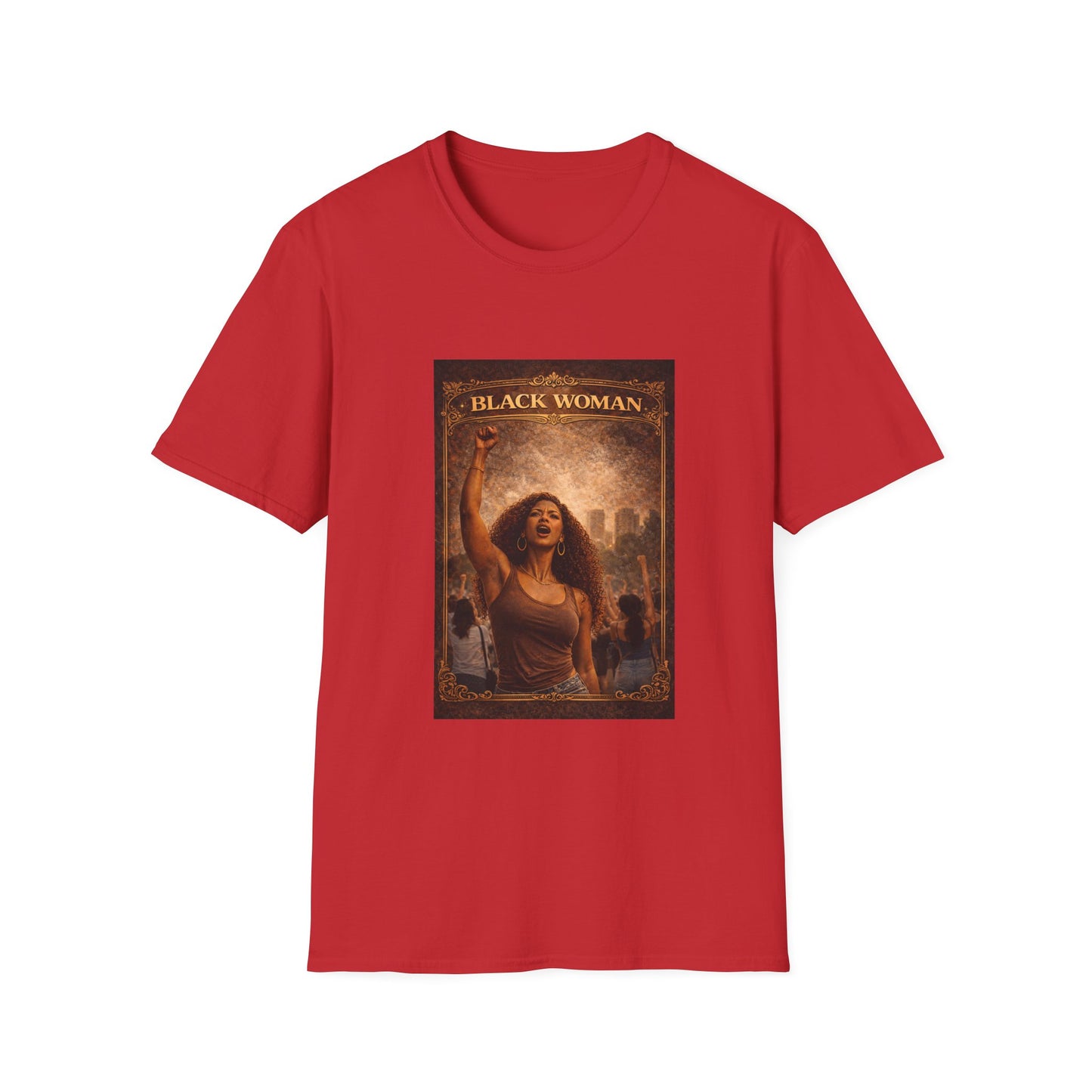 Black Woman - Unisex Softstyle T-Shirt