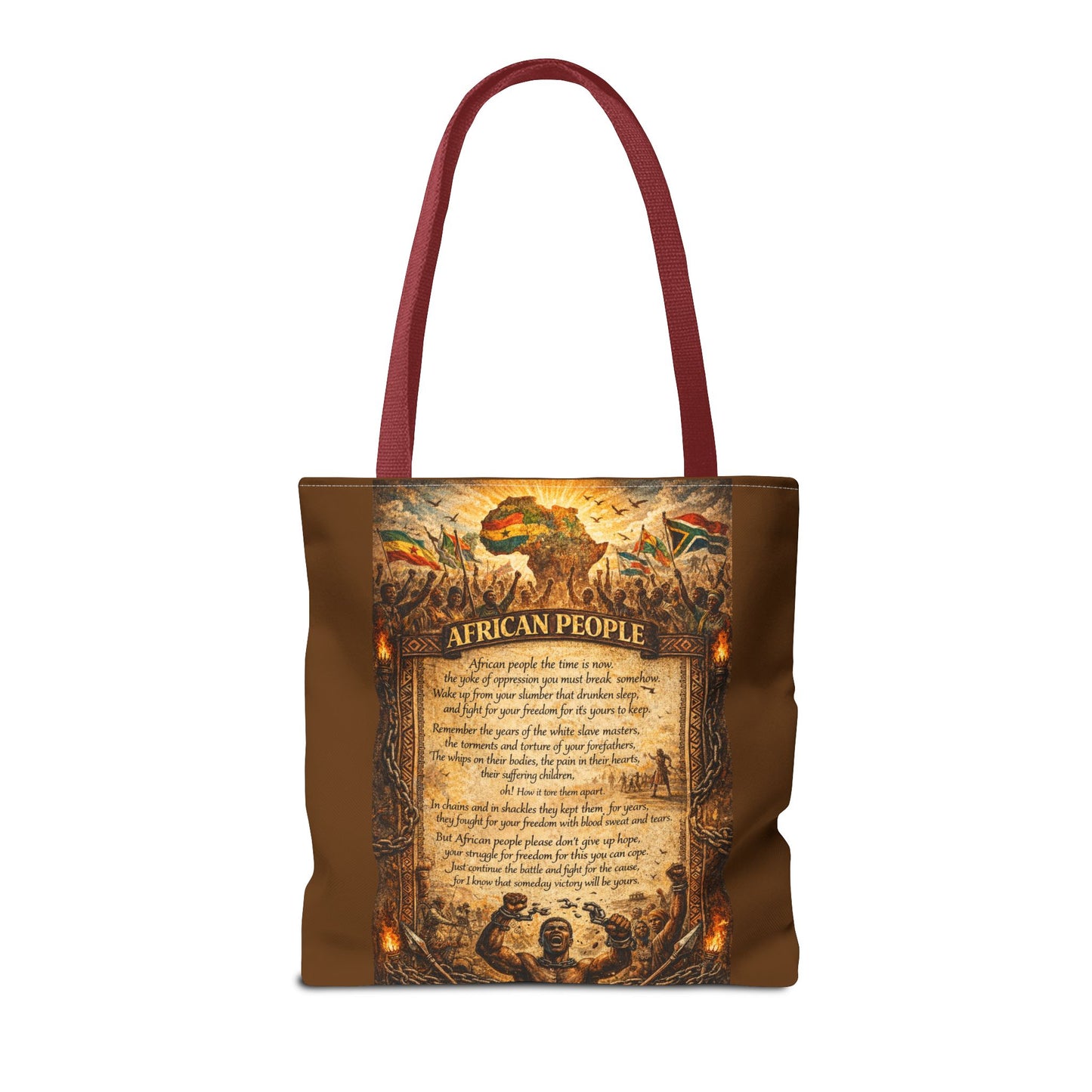 African People Brown Tote Bag