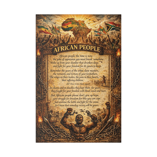 Classic Stretched Canvas - African People