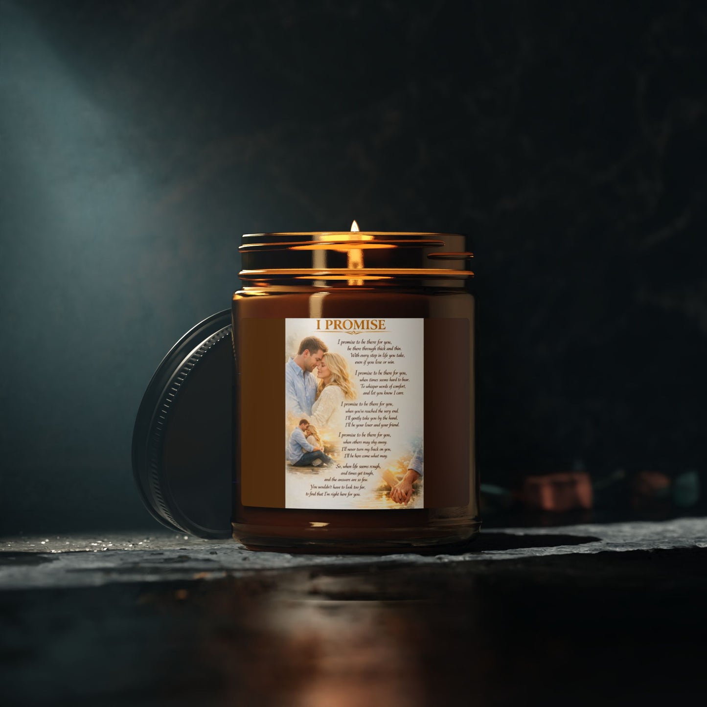 I Promise - Scented Soy Candle (Multi-Size, Amber Jar)
