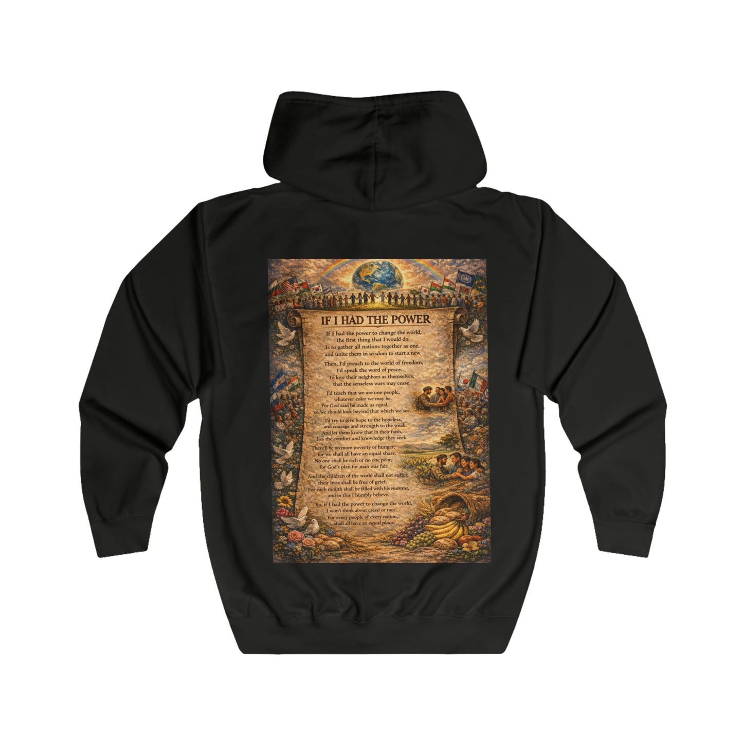 Unisex Full Zip Hoodie - If I Had The Power