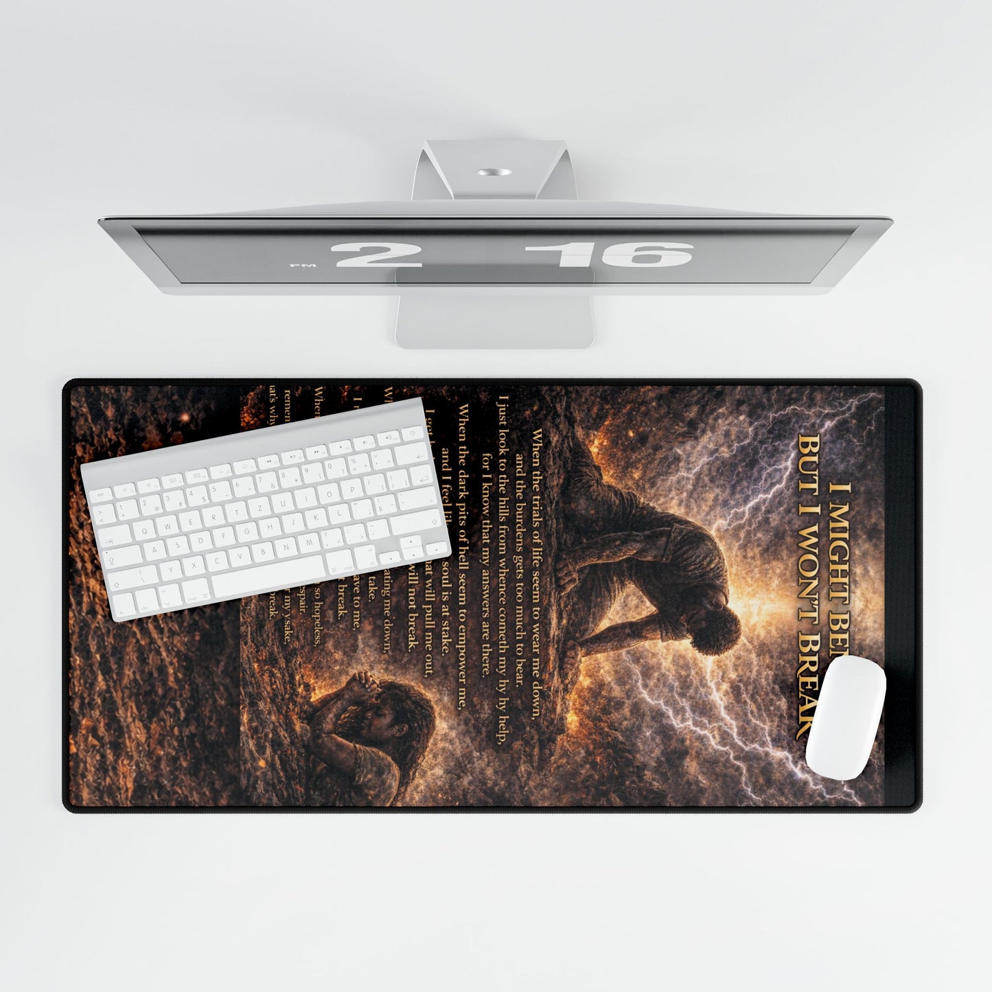 "I Might Bend" Desk Mat