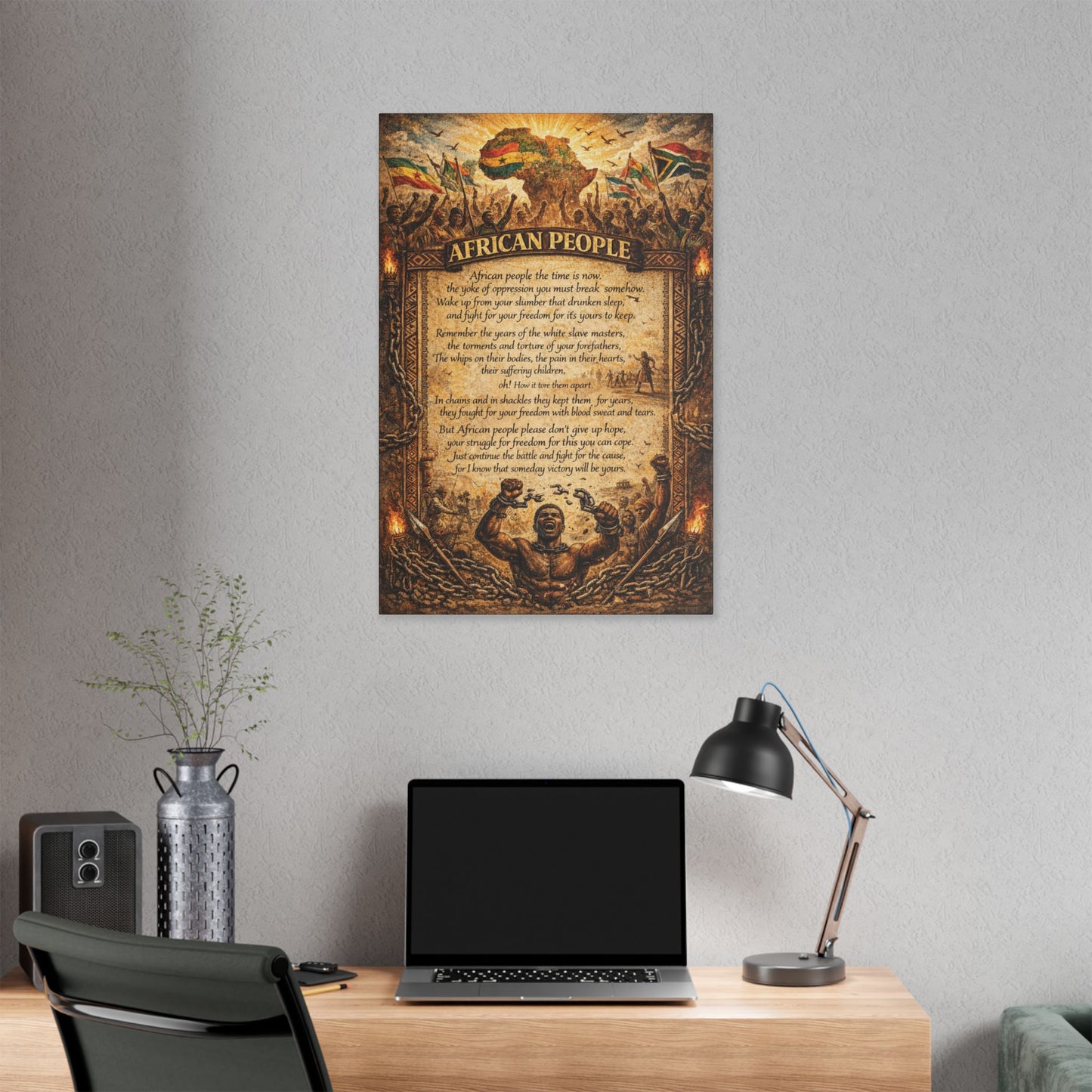Classic Stretched Canvas - African People