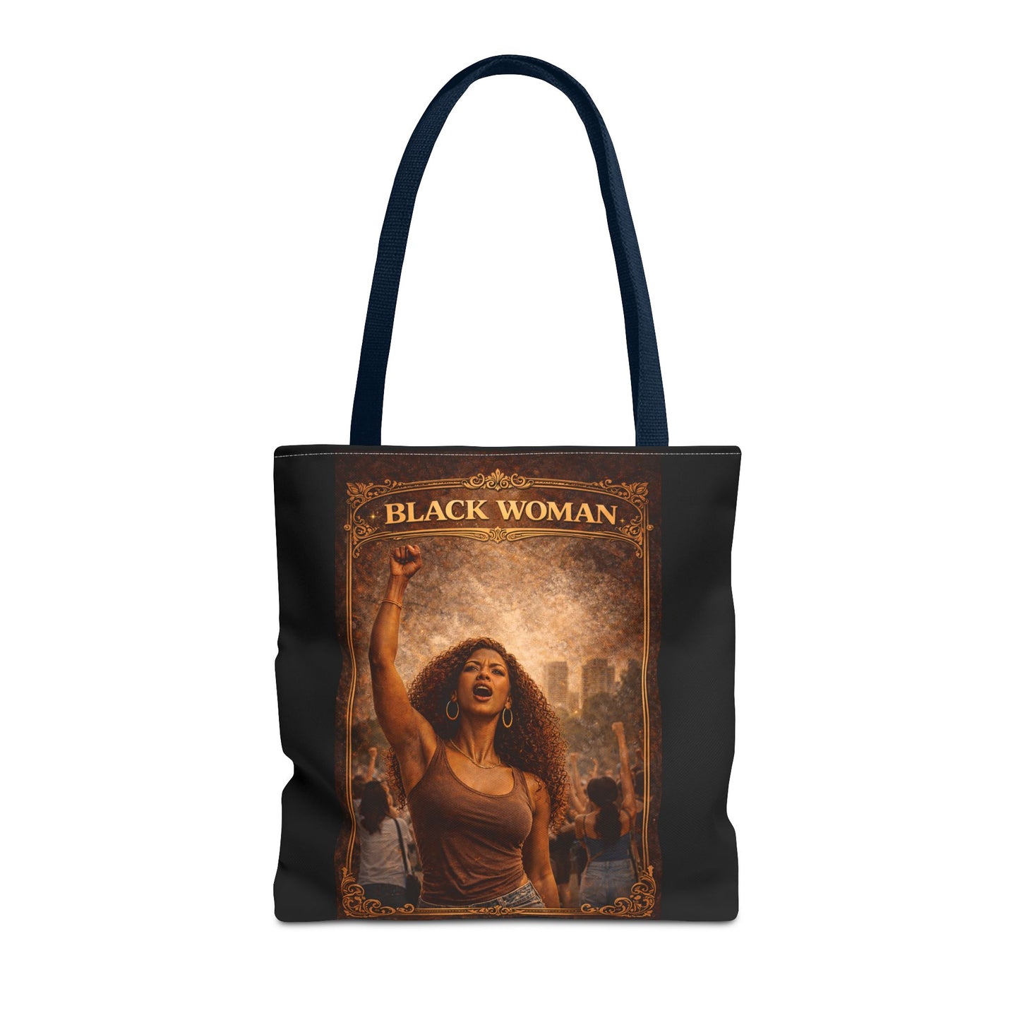 Black Woman Tote Bag