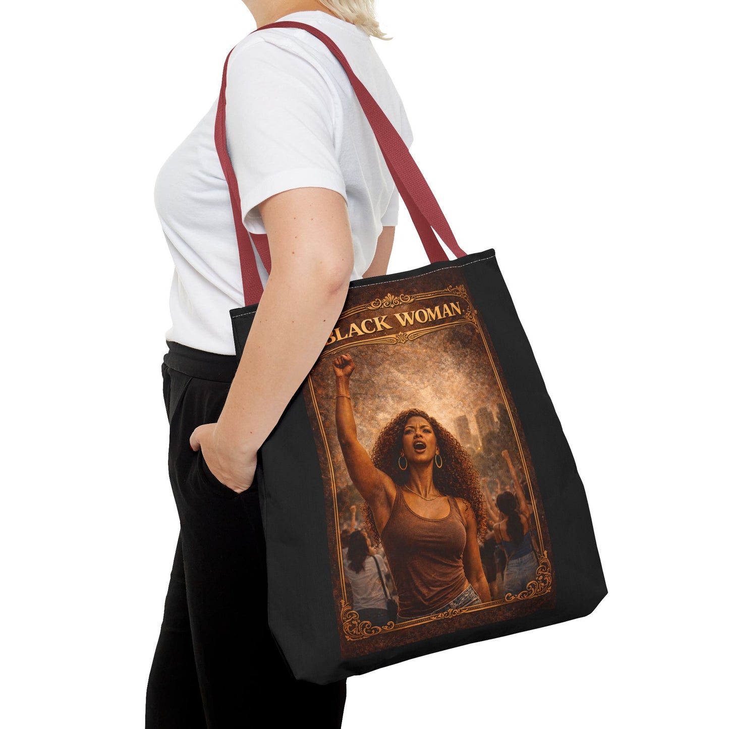 Black Woman Tote Bag
