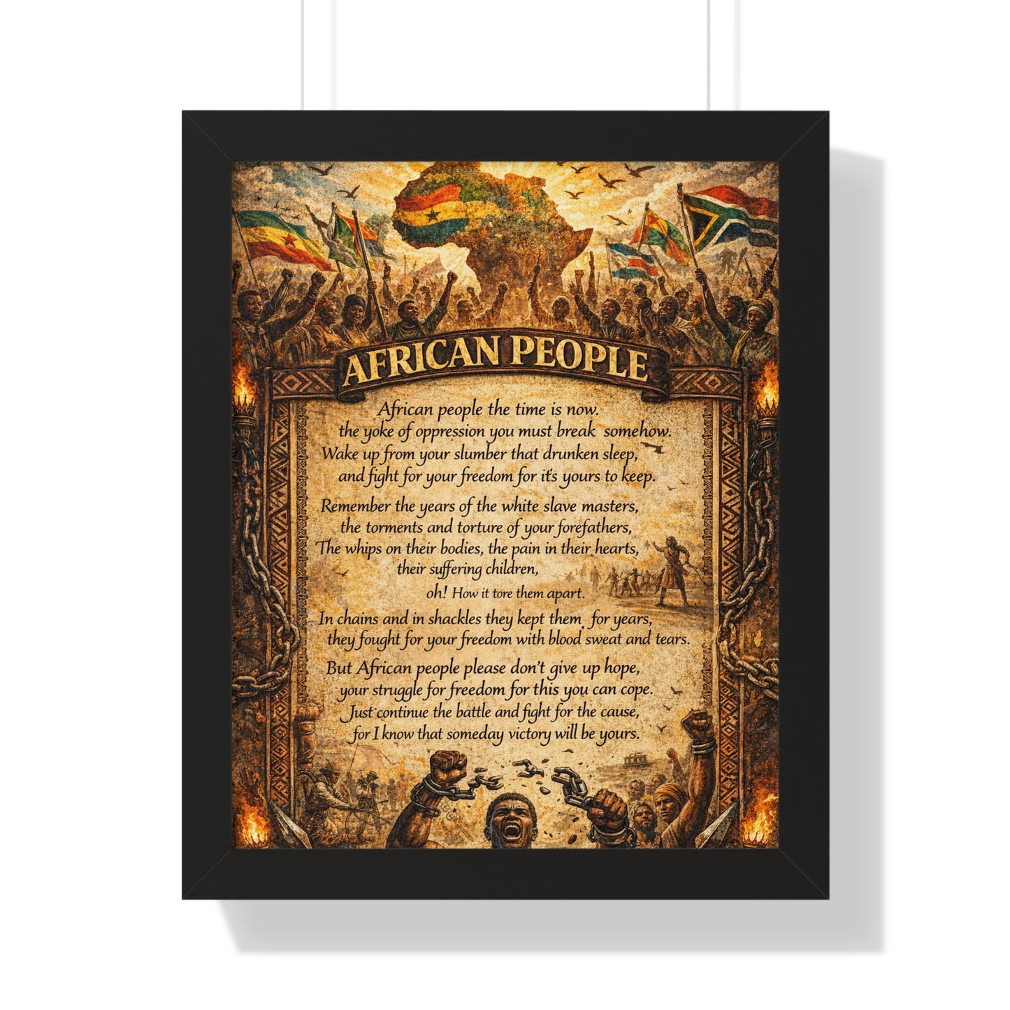 African People 1 Framed Vertical Poster