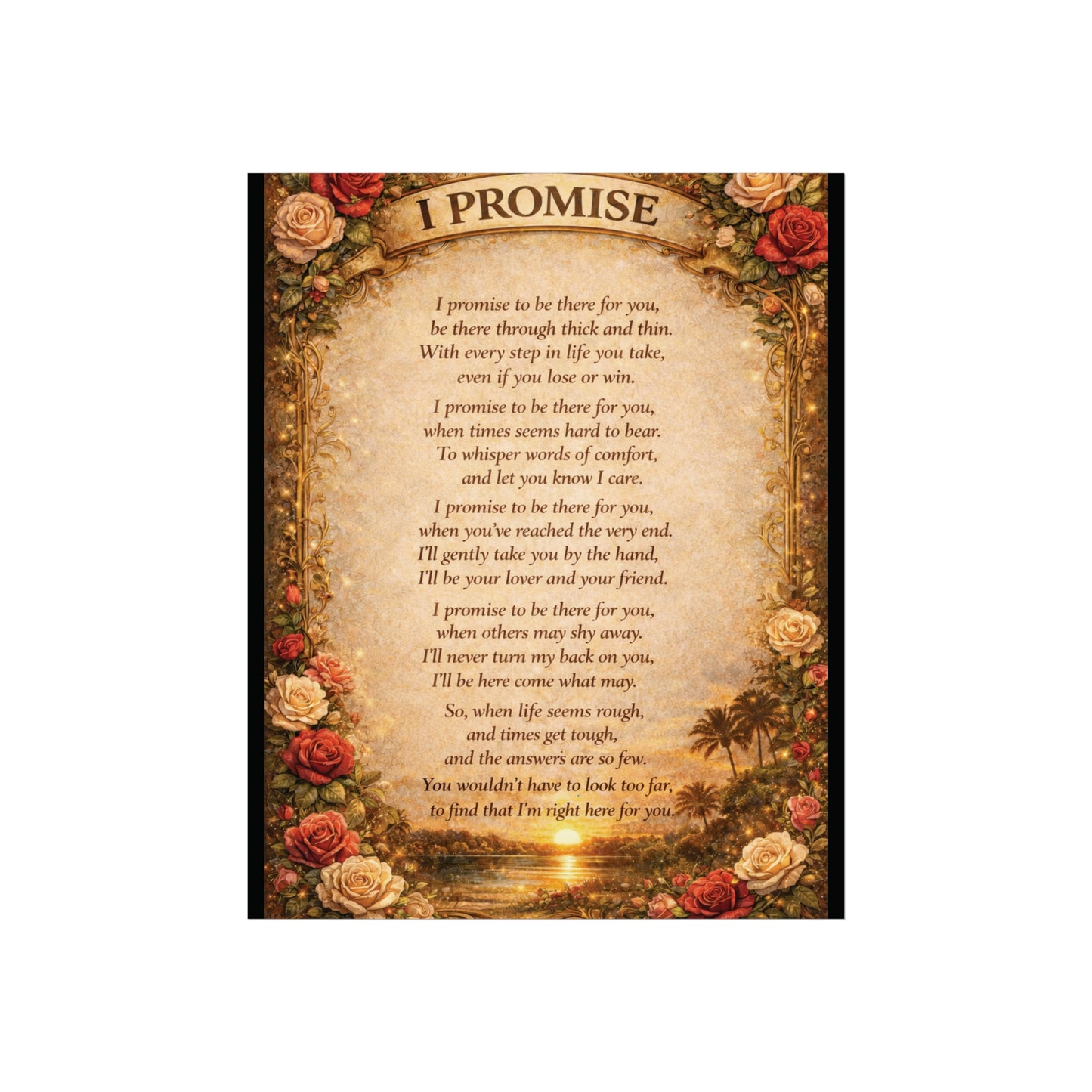 Fine Art Posters - I Promise