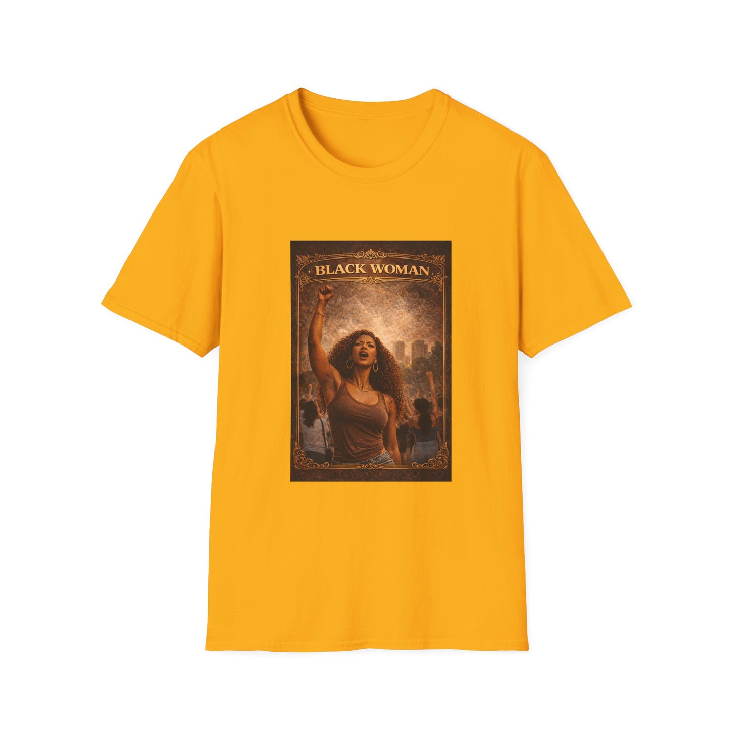 Black Woman - Unisex Softstyle T-Shirt