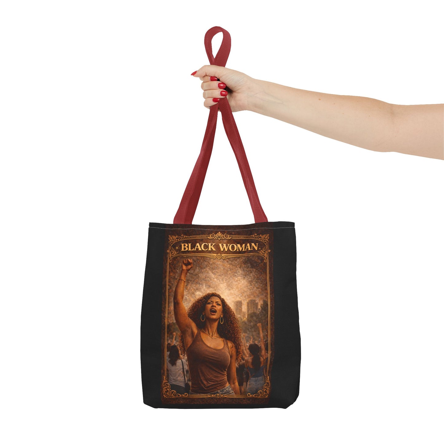 Black Woman Tote Bag