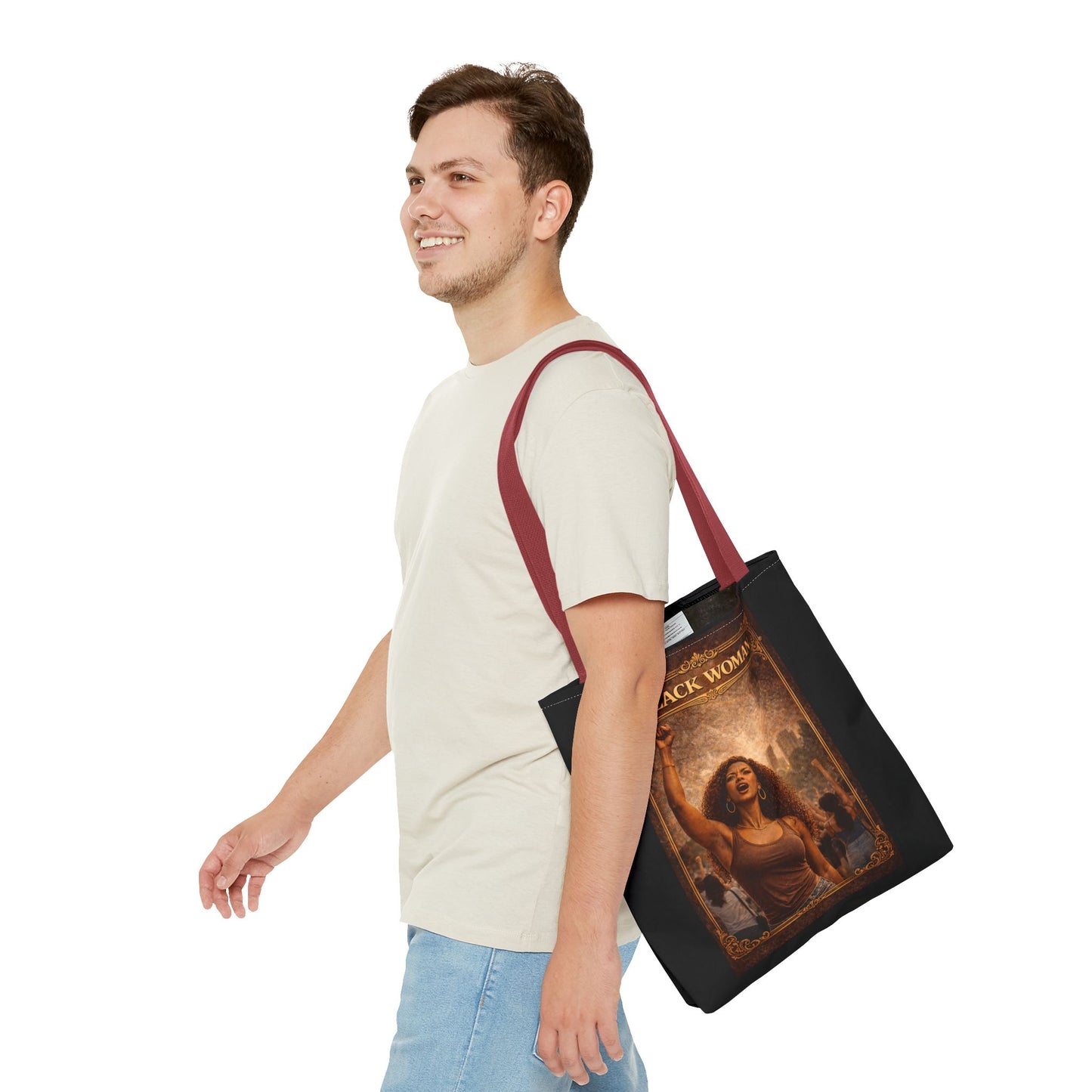 Black Woman Tote Bag