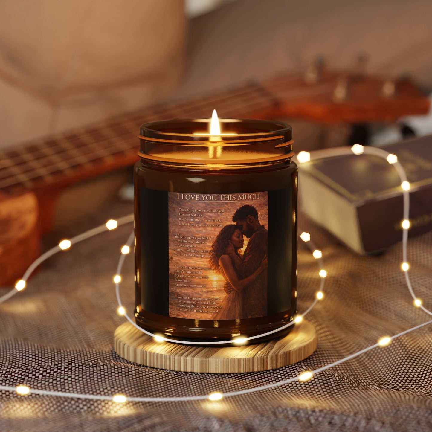 Copy of Scented Soy Candle (Multi-Size, Amber Jar)