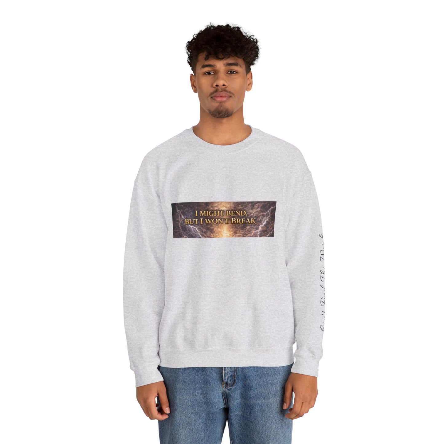 Unisex Heavy Blend™ Crewneck Sweatshirt - I Might Bend, I Won't Break