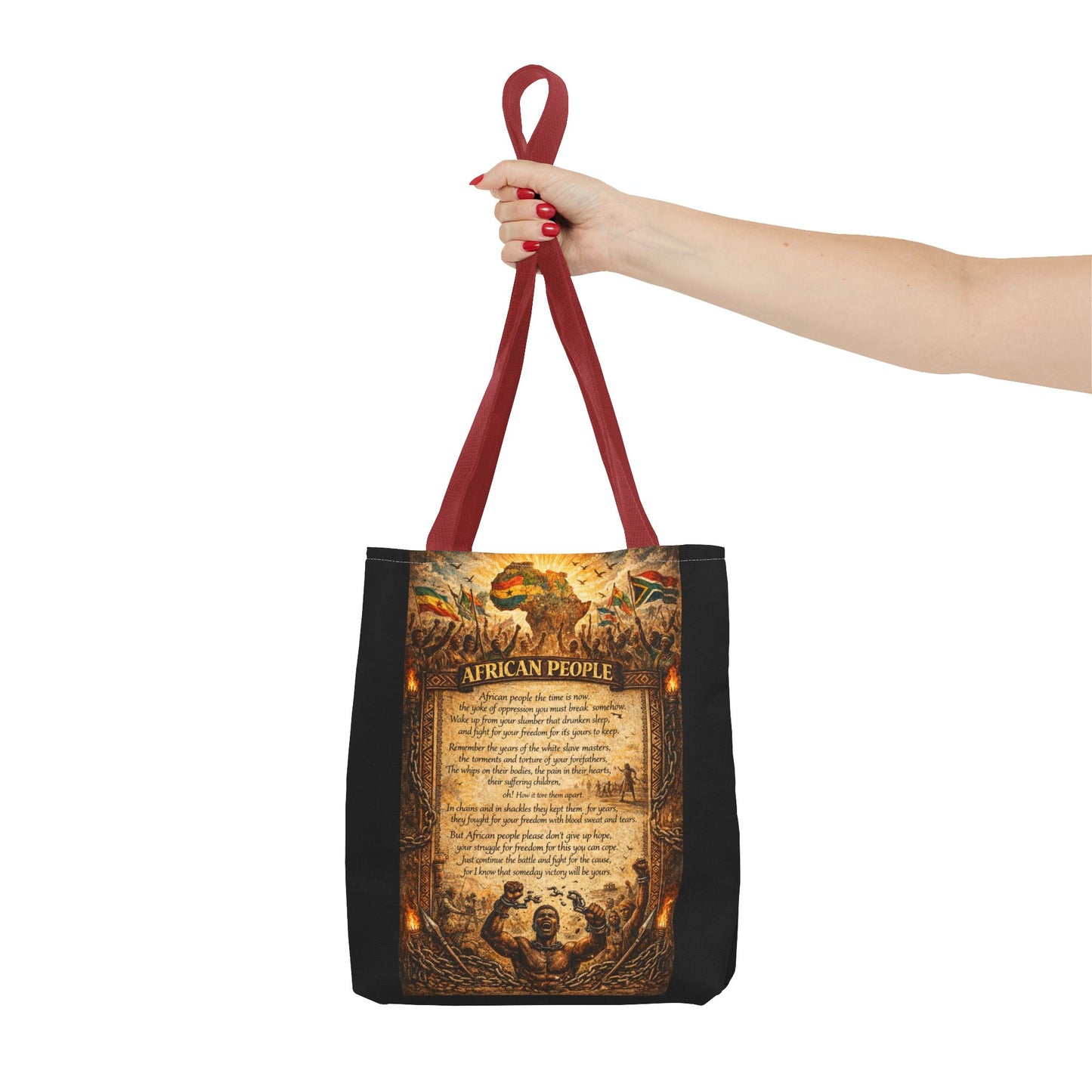 African People Black Tote Bag