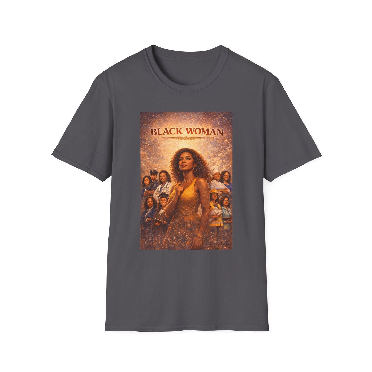 Black Woman - Unisex Softstyle T-Shirt
