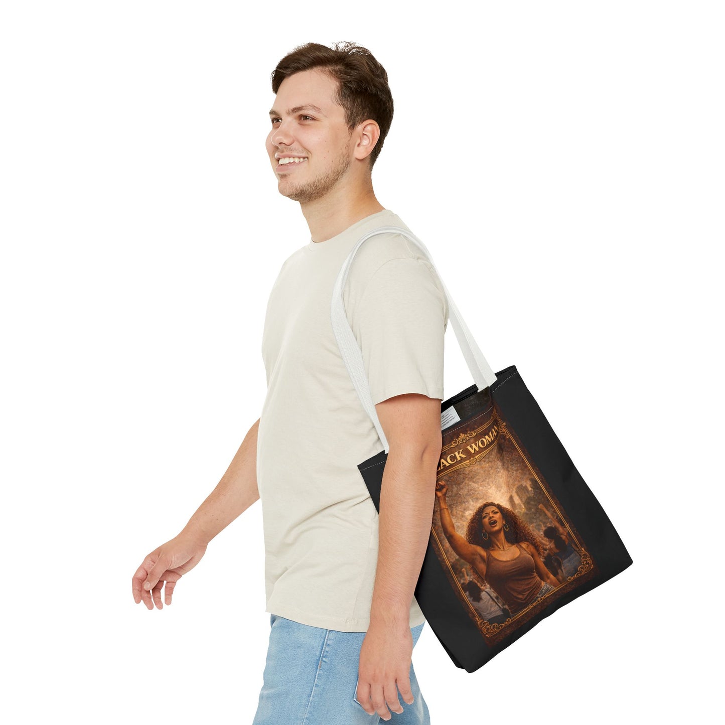 Black Woman Tote Bag